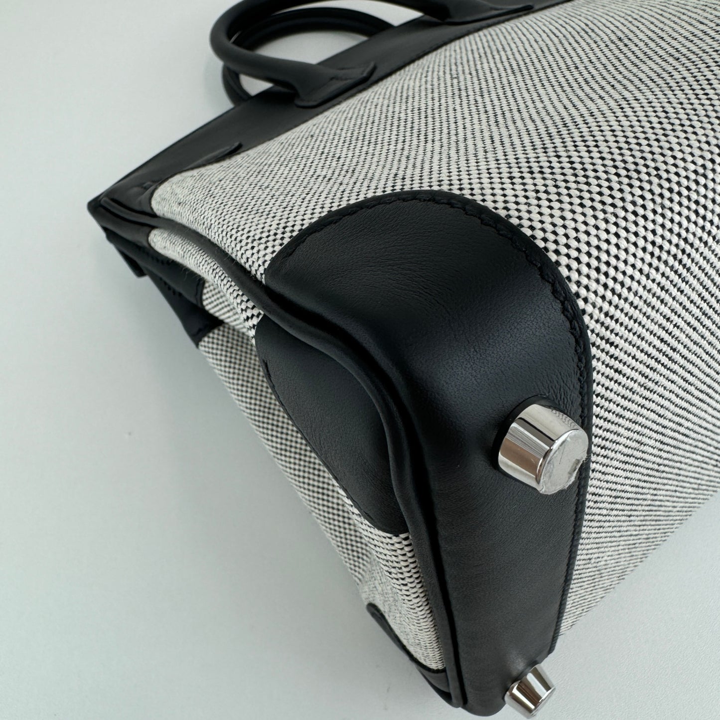 Birkin25 バーキン25 Black ブラック PHW シルバー金具 Stamp-B B刻