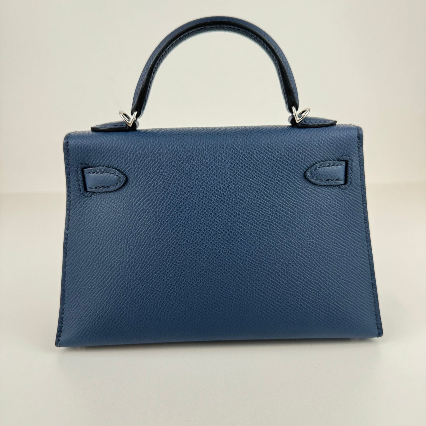 Mini Kelly ミニケリー Bleu de prusse ブルードプリュス PHW シルバー金具 Stamp-B B刻印