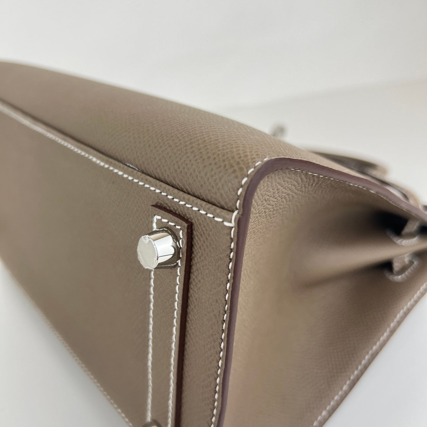 Birkin25 sellier バーキン25セリエ Etoupe エトープ SV金具 Stamp-W W刻印 Epsom エプソン