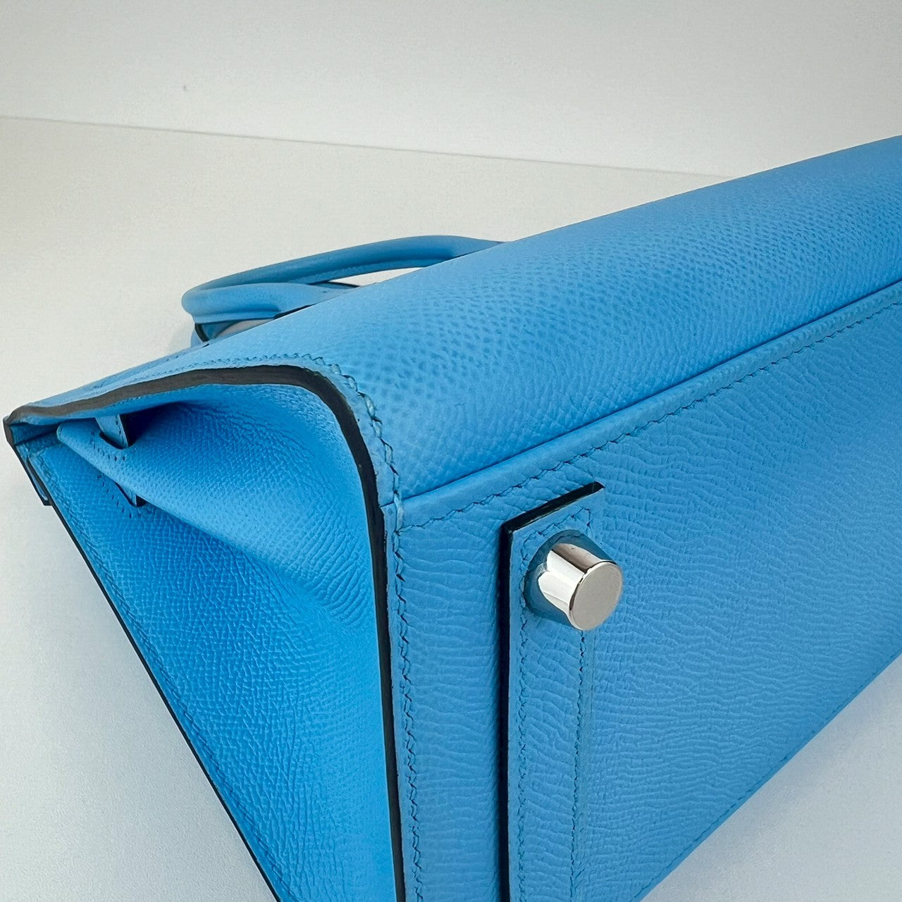 Birkin25 sellier バーキン25 セリエ Celeste セレステ PHW シルバー金具 U刻 Epsom エプソン