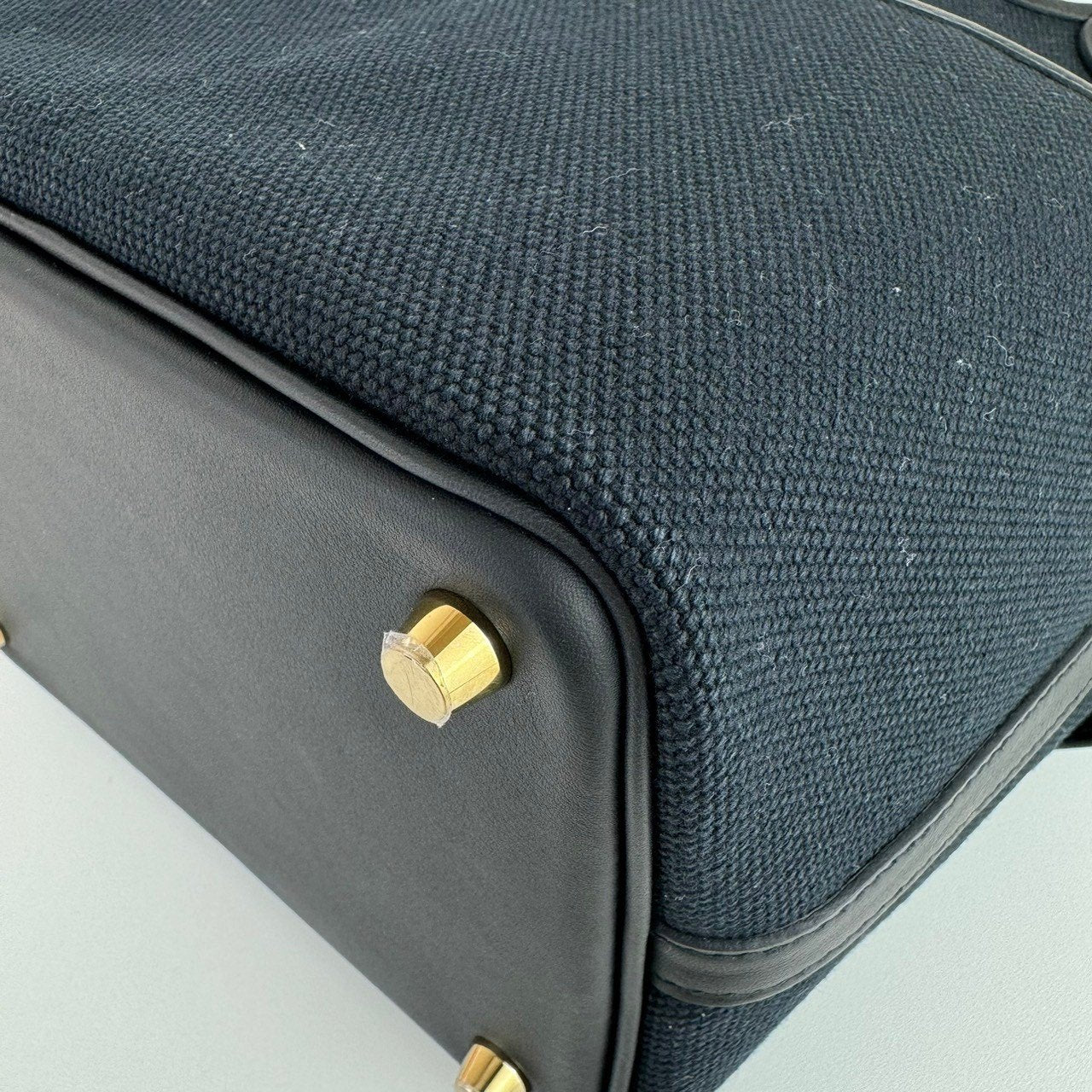 Picotin Lock PM cargo ピコタンカーゴPM Black ブラック GHW ゴールド金具 W刻印 Toile goeland/Swift トワルゴエラン/スイフト