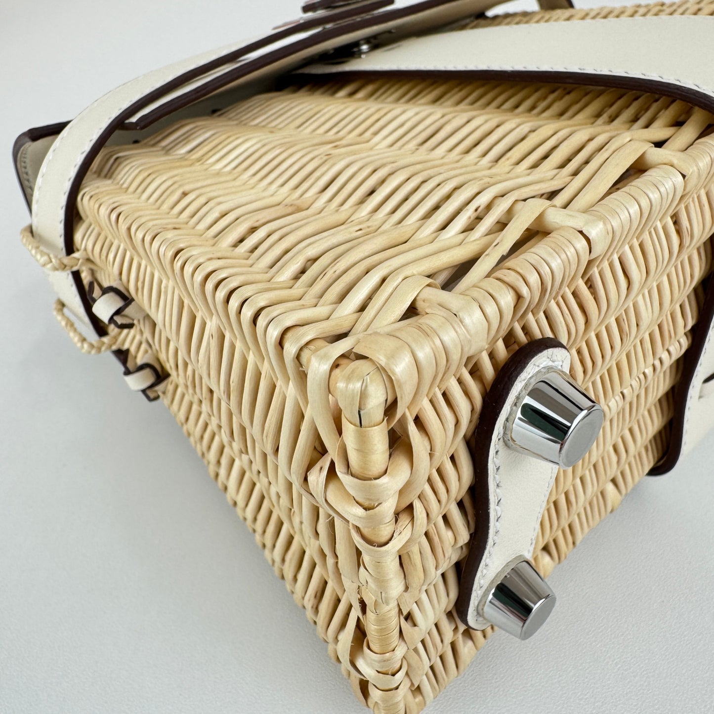 Mini kelly picnic ミニケリーピクニック Nata ナタ Swift/Rattan スイフト/ラタン PHW シルバー金具 Stamp-W W刻印