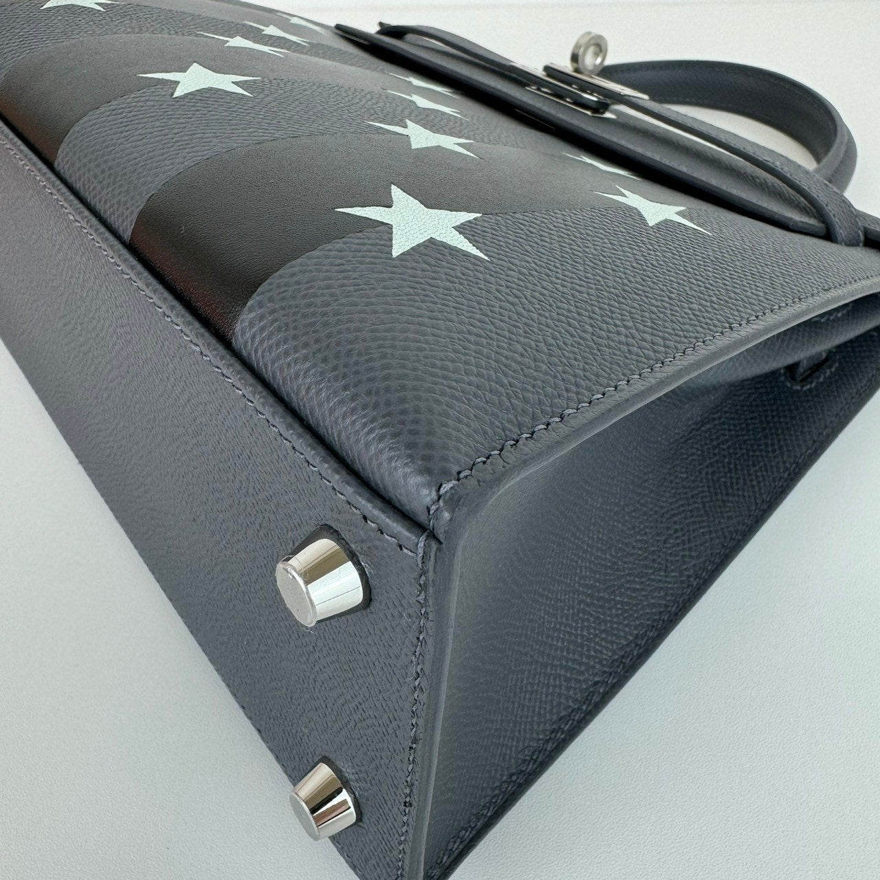 Kelly25 casaqque Etoilee ケリー25 カザック エトワール Ardoise/Black/Vert peppermint アルドワーズ/ブラック/ペパーミント Epsom/Tadelakt/Chevre エプソン/タデラクト/シェーブル PHW シルバー金具 Stamp-W W刻印
