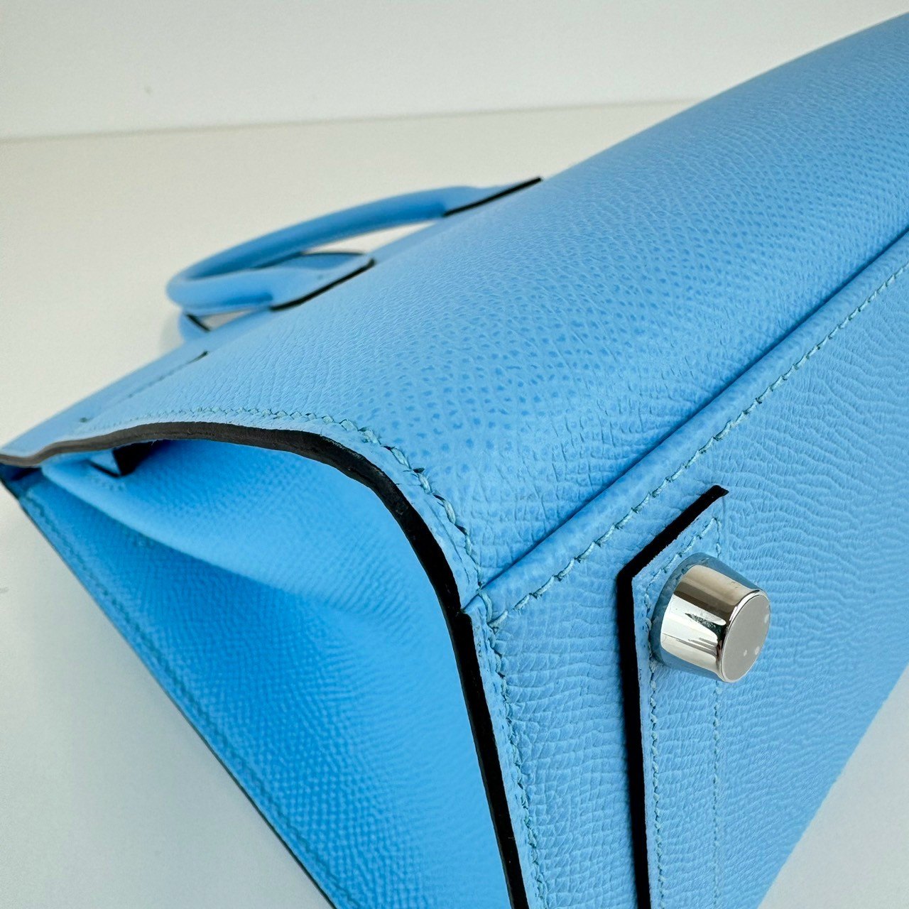 Birkin25 sellier バーキン25 セリエ Celeste セレステ U刻 PHW シルバー金具 Epsom エプソン