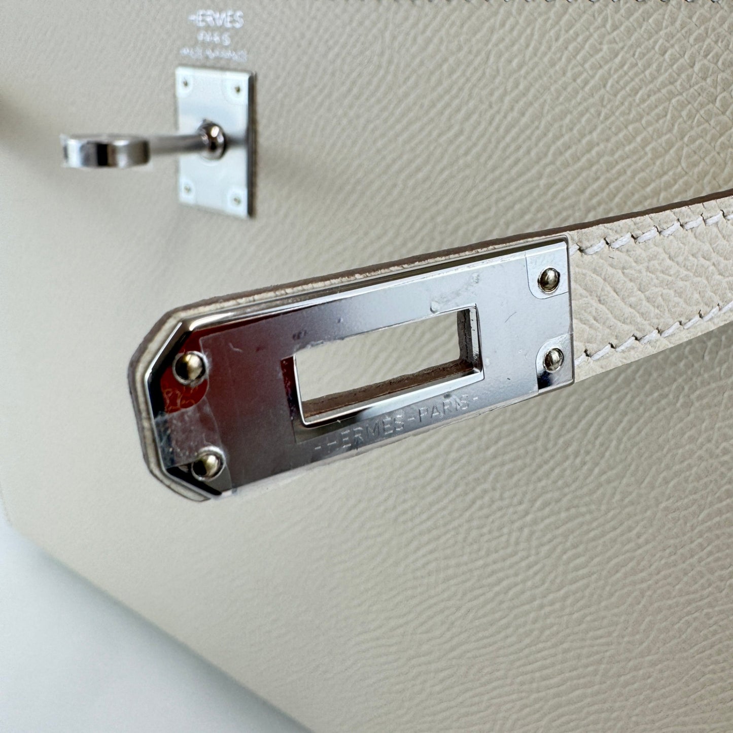 Kelly25 ケリー25 Craie クレ PHW シルバー金具 Epsom エプソン Stamp-W W刻印