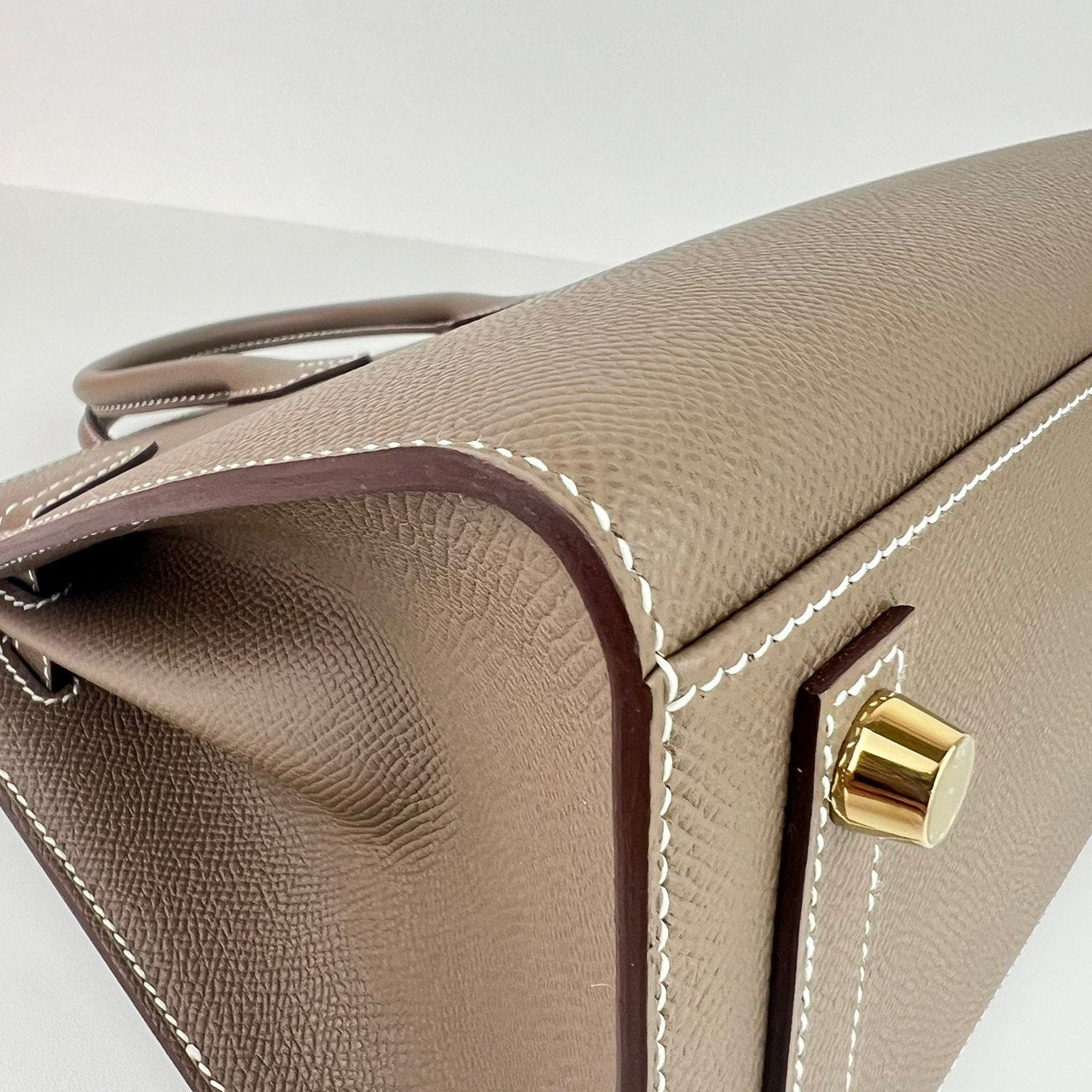Birkin25 Sellier バーキン25セリエ Etoupe エトープ GHW ゴールド金具 Epsom エプソン Stamp-W W刻印 ハンドバッグ レディースバッグ