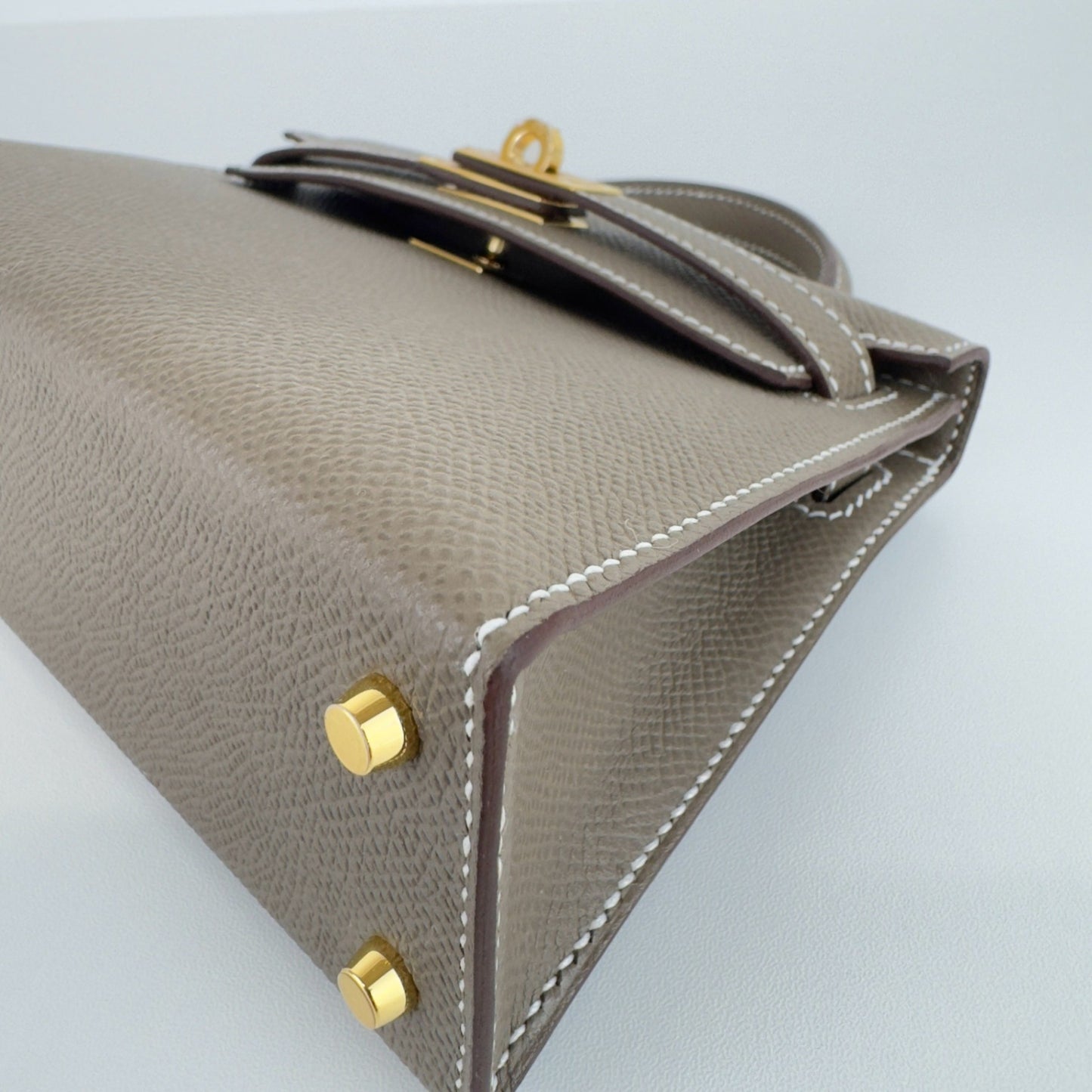 Mini kelly ミニケリー Etoupe エトープ Epsom エプソン GHW ゴールド金具 Stamp-W W刻印