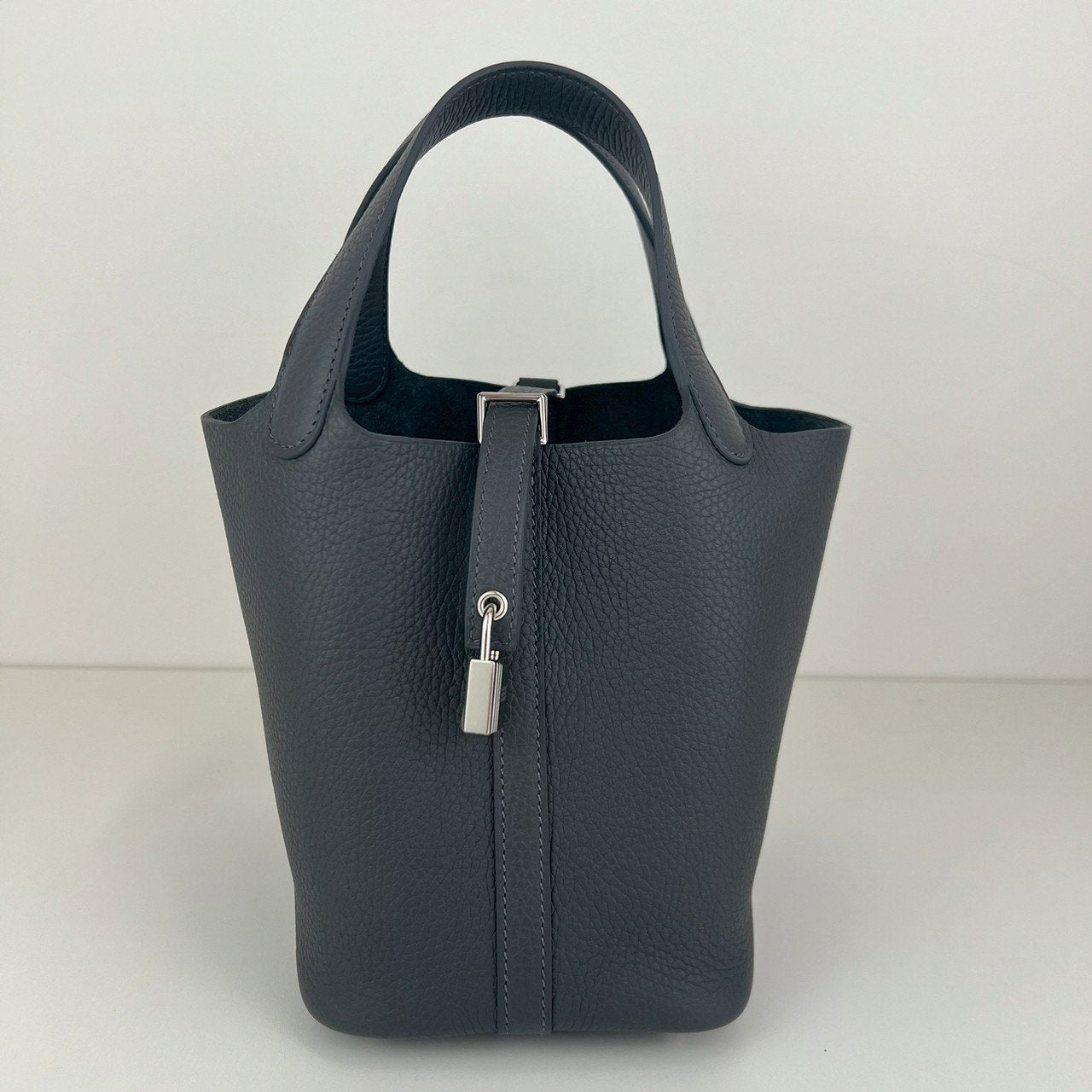 Picotin Lock PM ピコタンロック18 Etain エタン PHW シルバー金具 Taurillon clemence トリヨンクレマンス Stamp-W W刻印