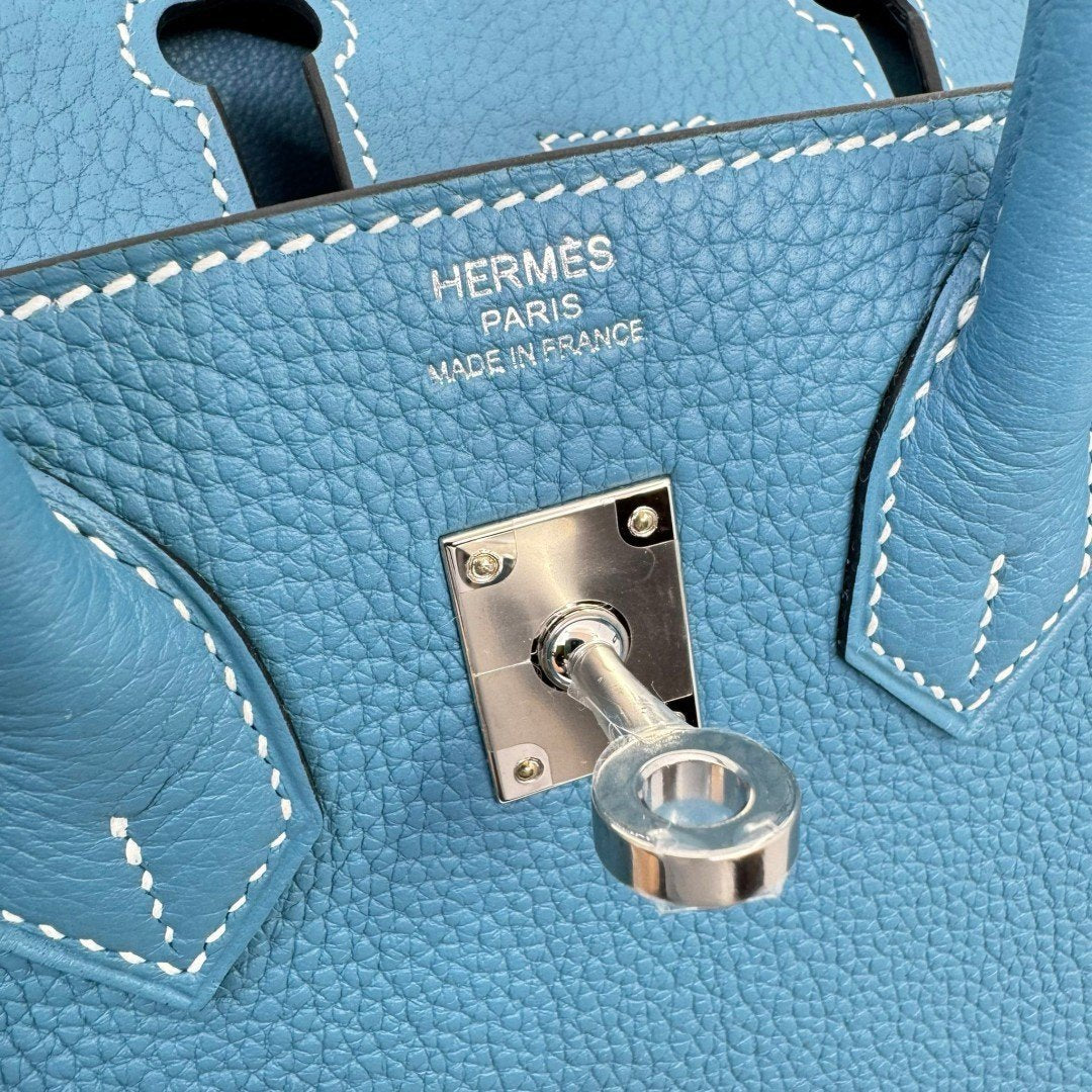 Birkin25 バーキン25 New blue jean ニューブルージーン W刻 PHW シルバー金具 Togo トゴ