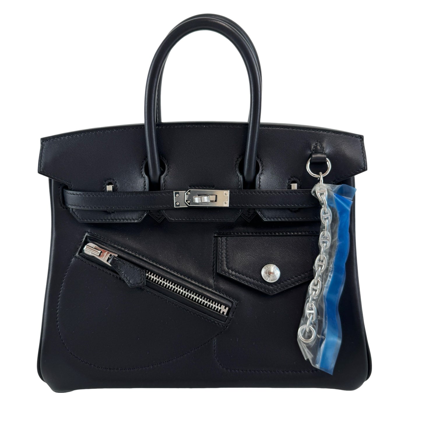 Birkin25 rock バーキン25ロック Black ブラック Veau Volupto ヴォーヴォリュプト PHW シルバー金具 Stamp-B B刻印