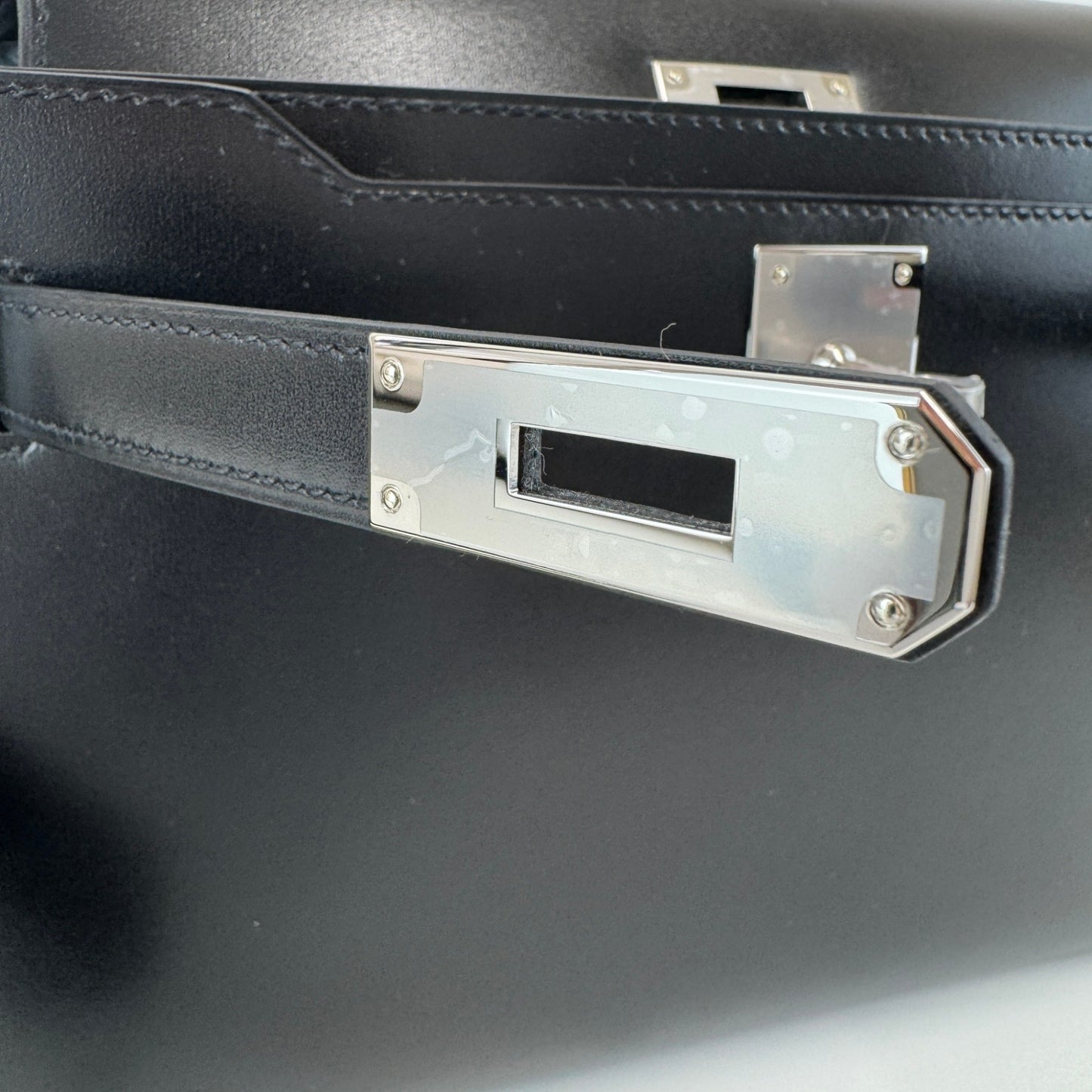 Hermès エルメス Kelly depeche ケリーデペッシュ Stamp-W W刻印 Box calf ボックスカーフ Black ブラック PHW シルバー金具