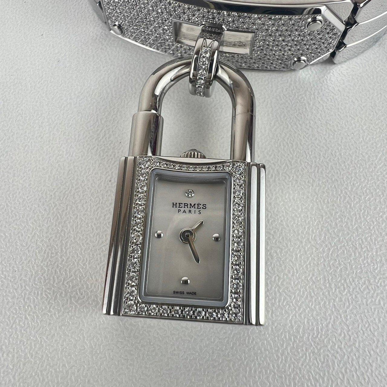 Kelly watch diamond ケリーウォッチダイヤモンド シルバー Box calf ボックスカーフ