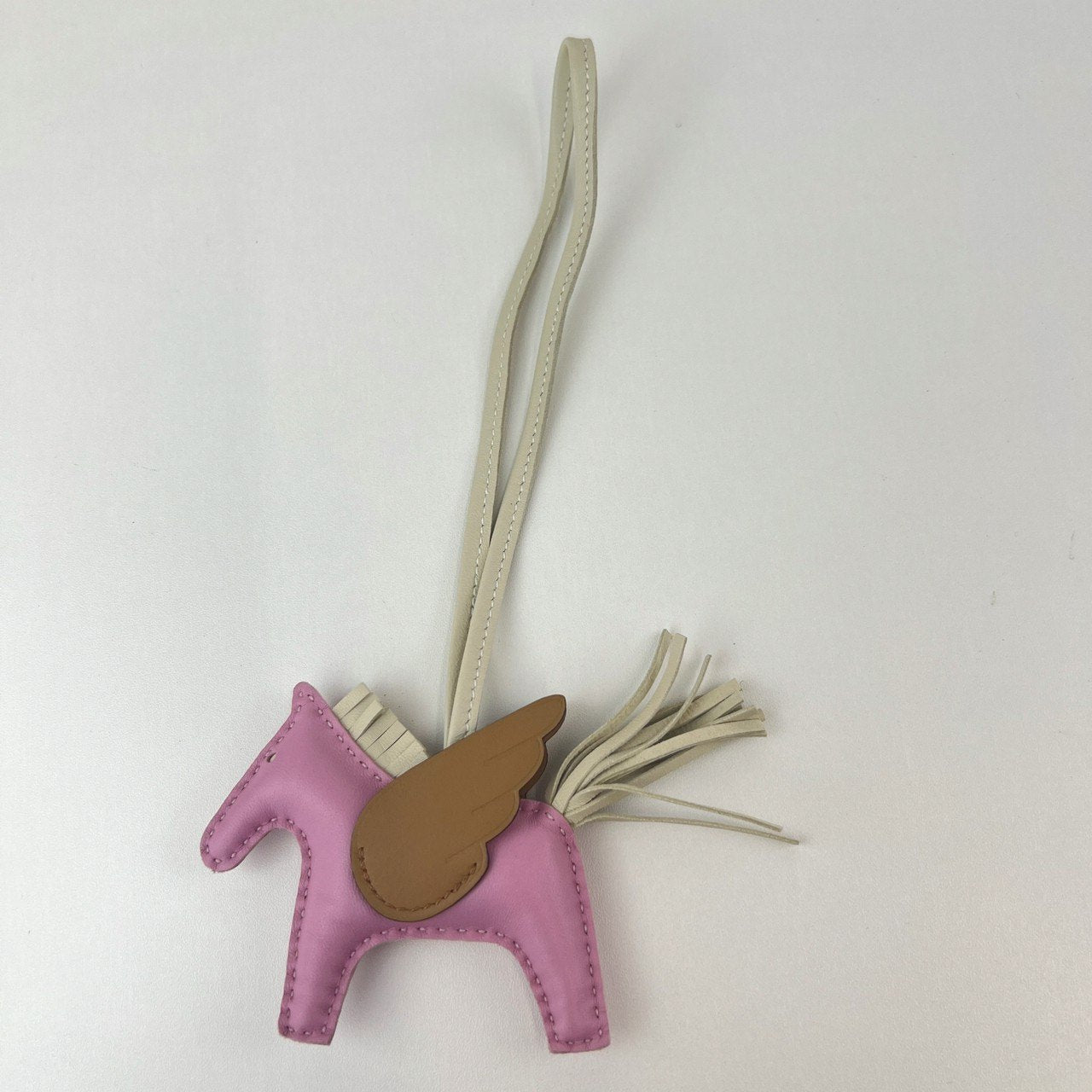 Rodeo Pegasus charm PM ロデオチャーム ペガサス Mauve sylvester/Craie/Chai モーヴシルベストル/クレ/チャイ Agneau Milo アニョーミロ Stamp-U U刻