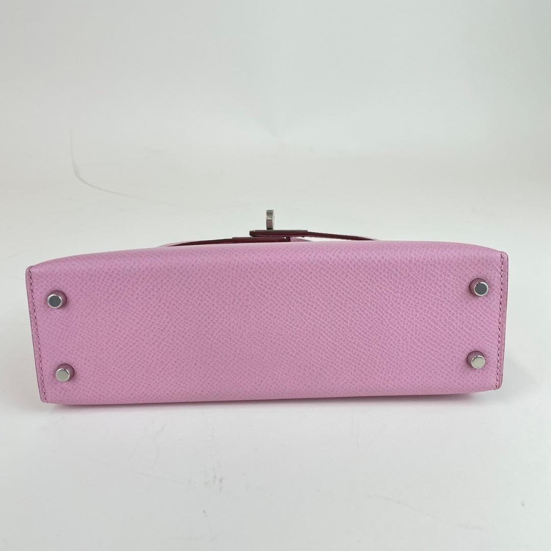 Mini kelly ミニケリー Mauve Sylvestre モーヴシルベストル Epsom エプソン PHW シルバー金具 Z刻