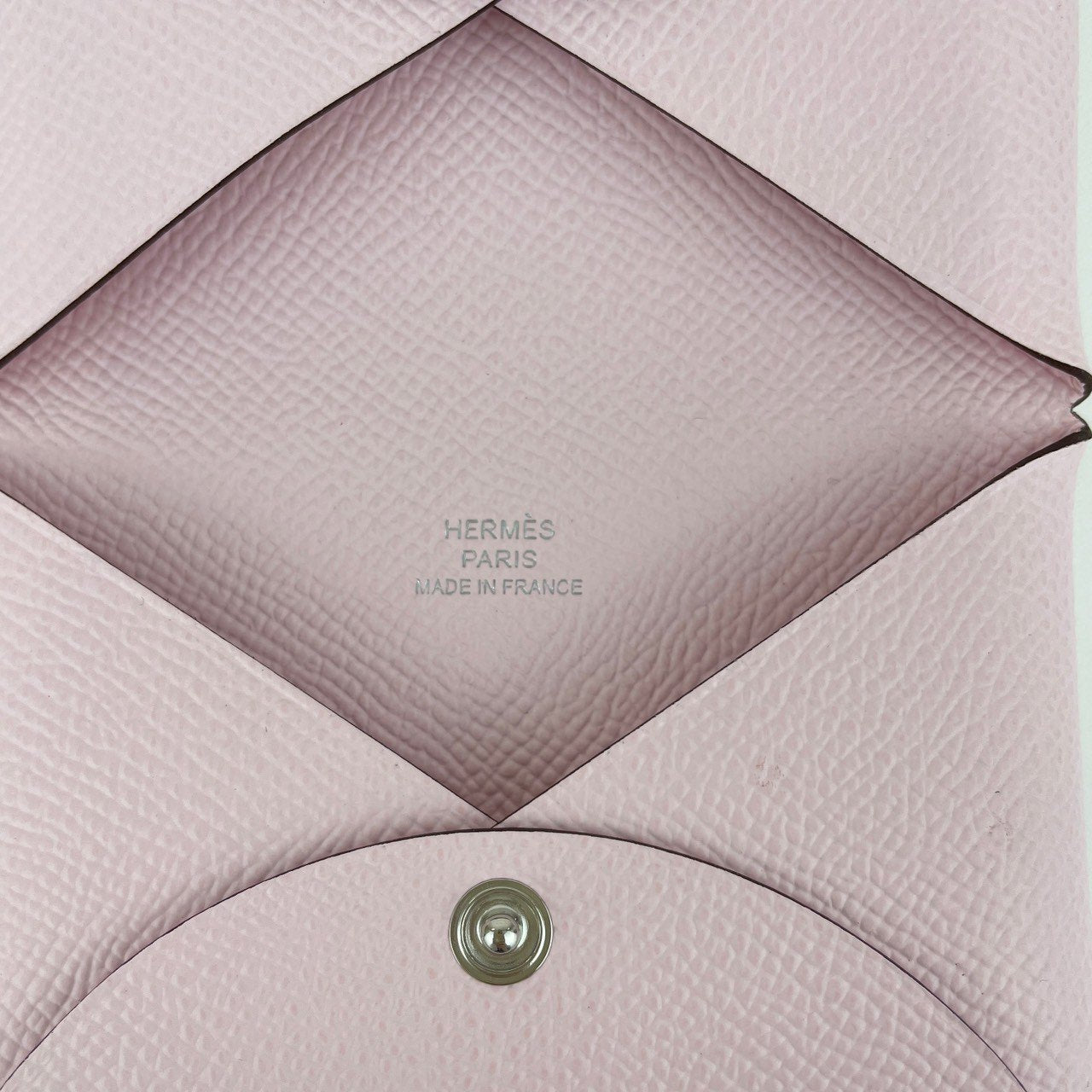 Hermès エルメス Calvi カルヴィ Stamp-K K刻 Epsom エプソン Rose darling ローズダーリン