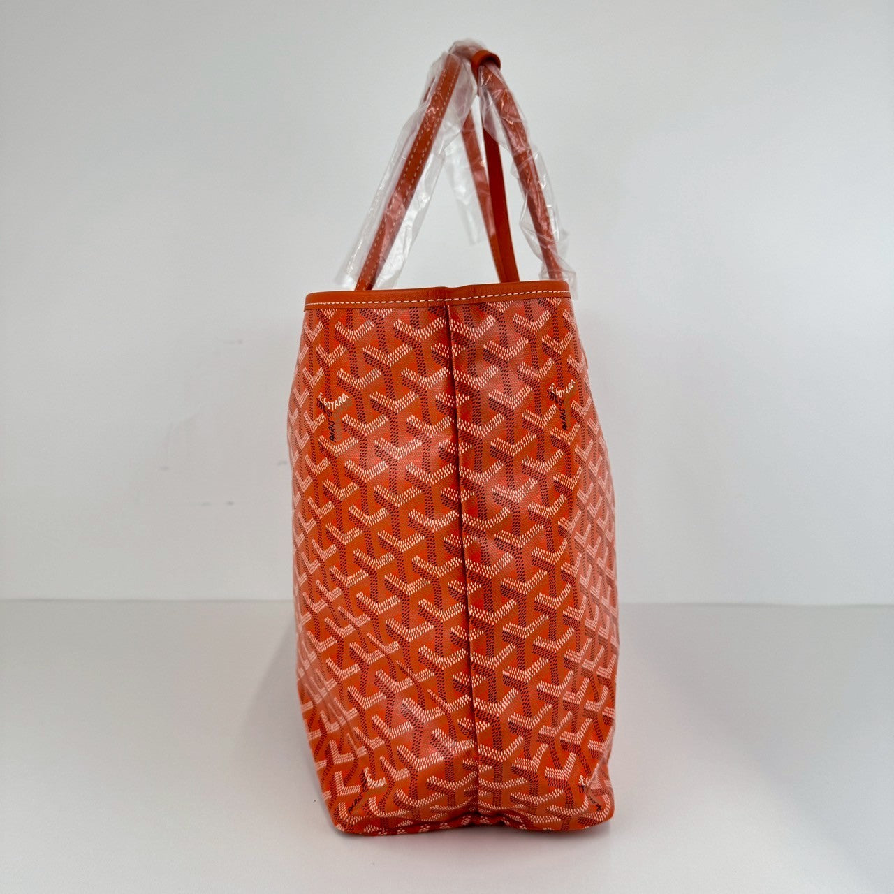GOYARD ゴヤール サンルイPM ゴヤールディンキャンバス & シュヴロッシュカーフスキン リネンとコットン(内側)オレンジ