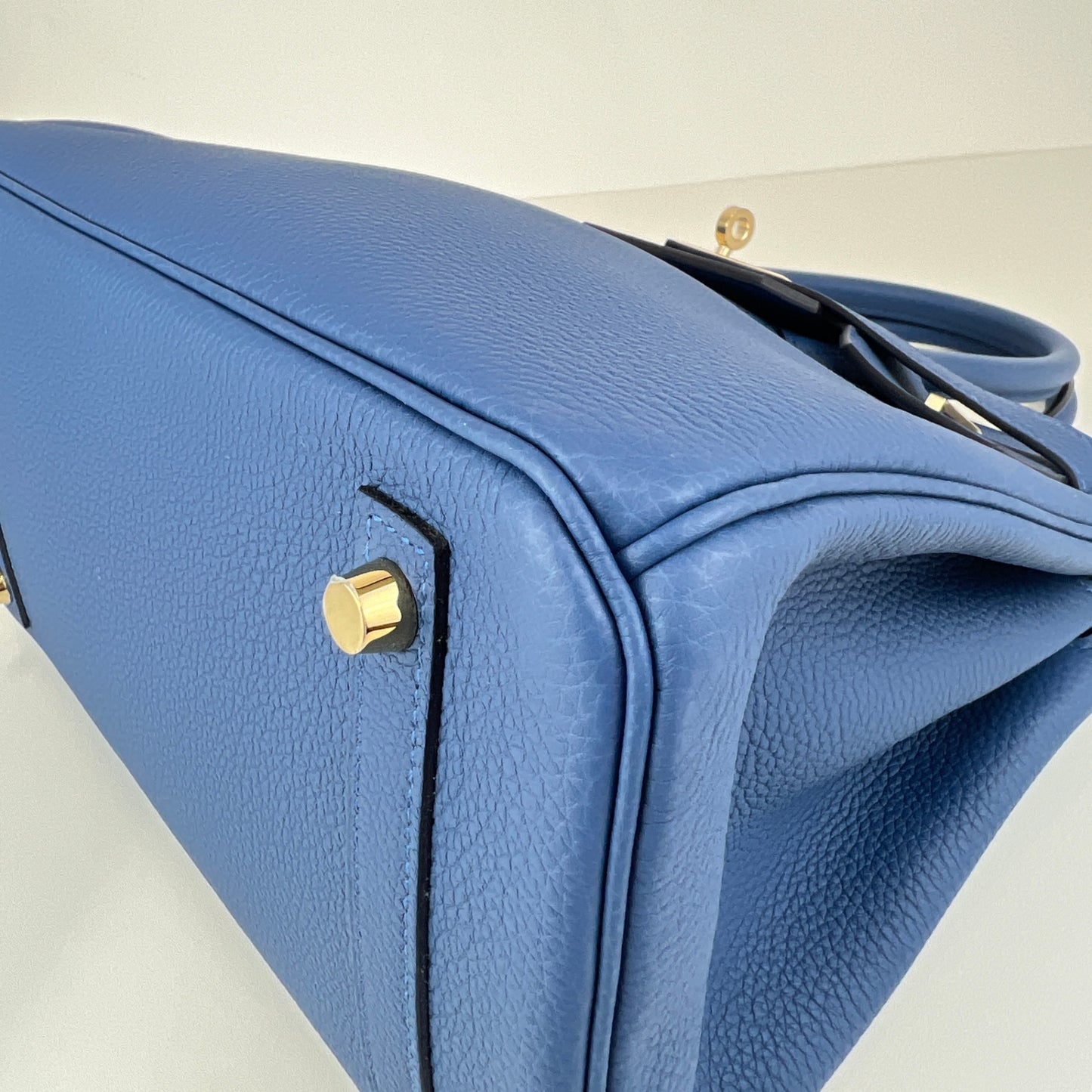 Birkin30 バーキン30 Blue tie ブルータイ Togo トゴ PMBHW シャンパンゴールド金具 Stamp-K K刻印