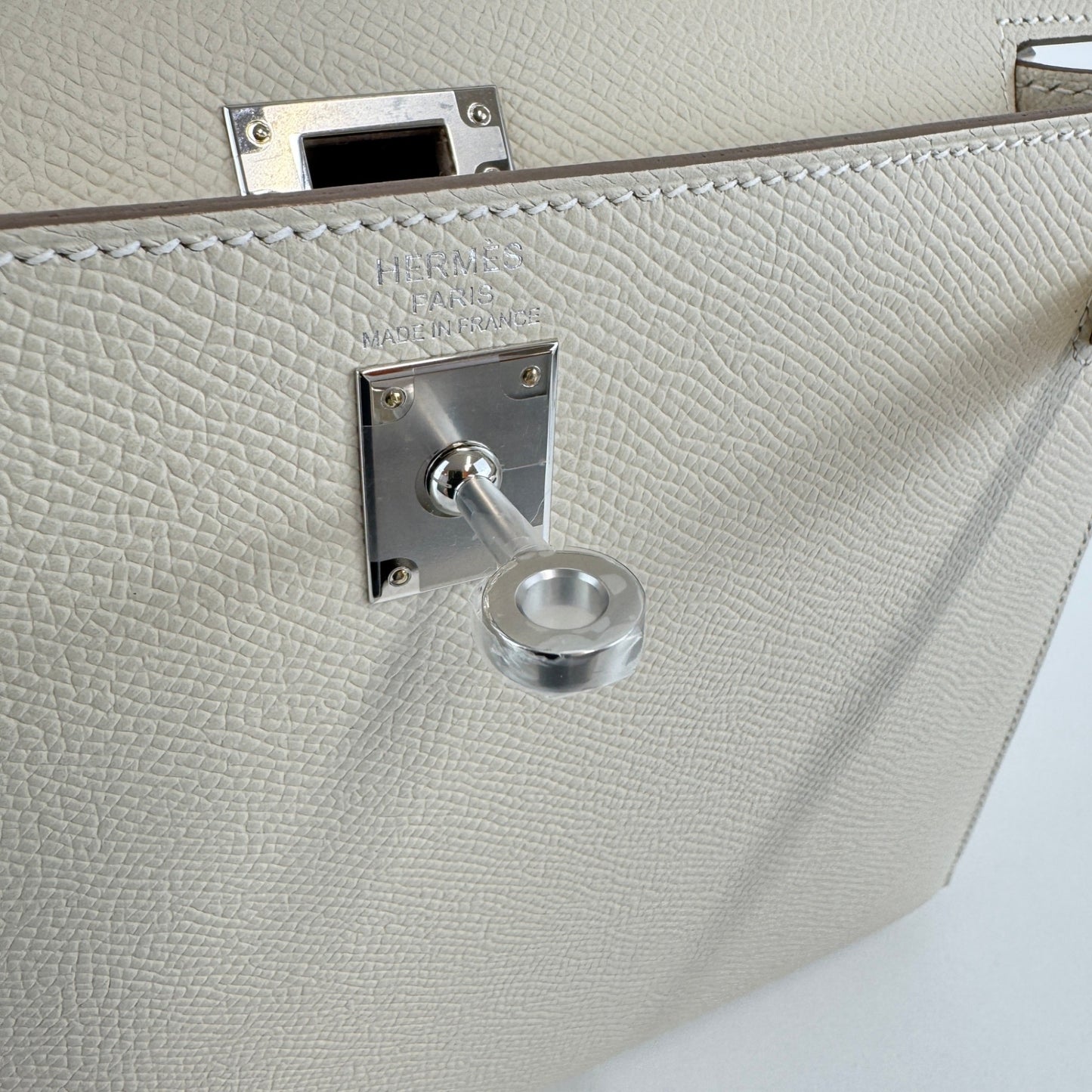 Kelly25 ケリー25 Craie クレ PHW シルバー金具 Epsom エプソン Stamp-W W刻印