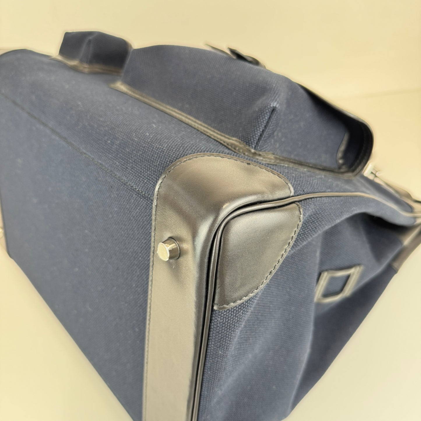 Hac 40 cargo オータクロア40 カーゴ Blue marine ブルーマリーン/Black ブラック Toile goeland/Box calf トワルゴエラン/ボックスカーフ PHW シルバー金具 B刻印