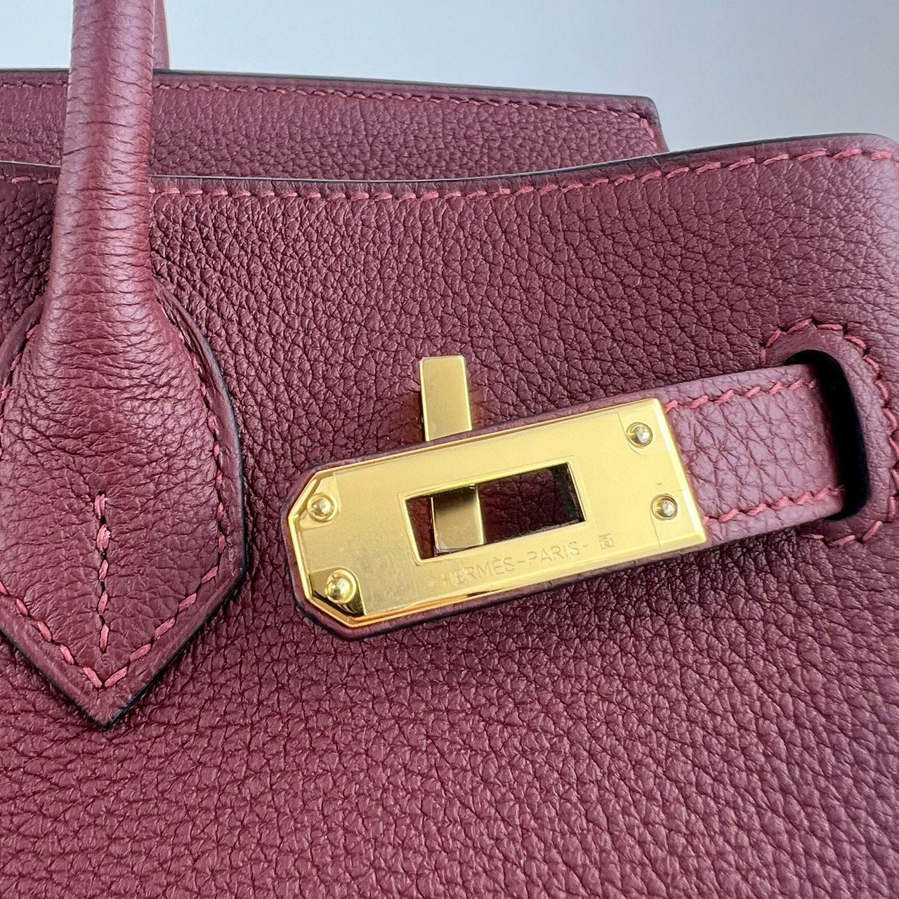 Birkin25 バーキン25 Rouge H ルージュアッシュ GHW ゴールド金具 W刻 Togo トゴ