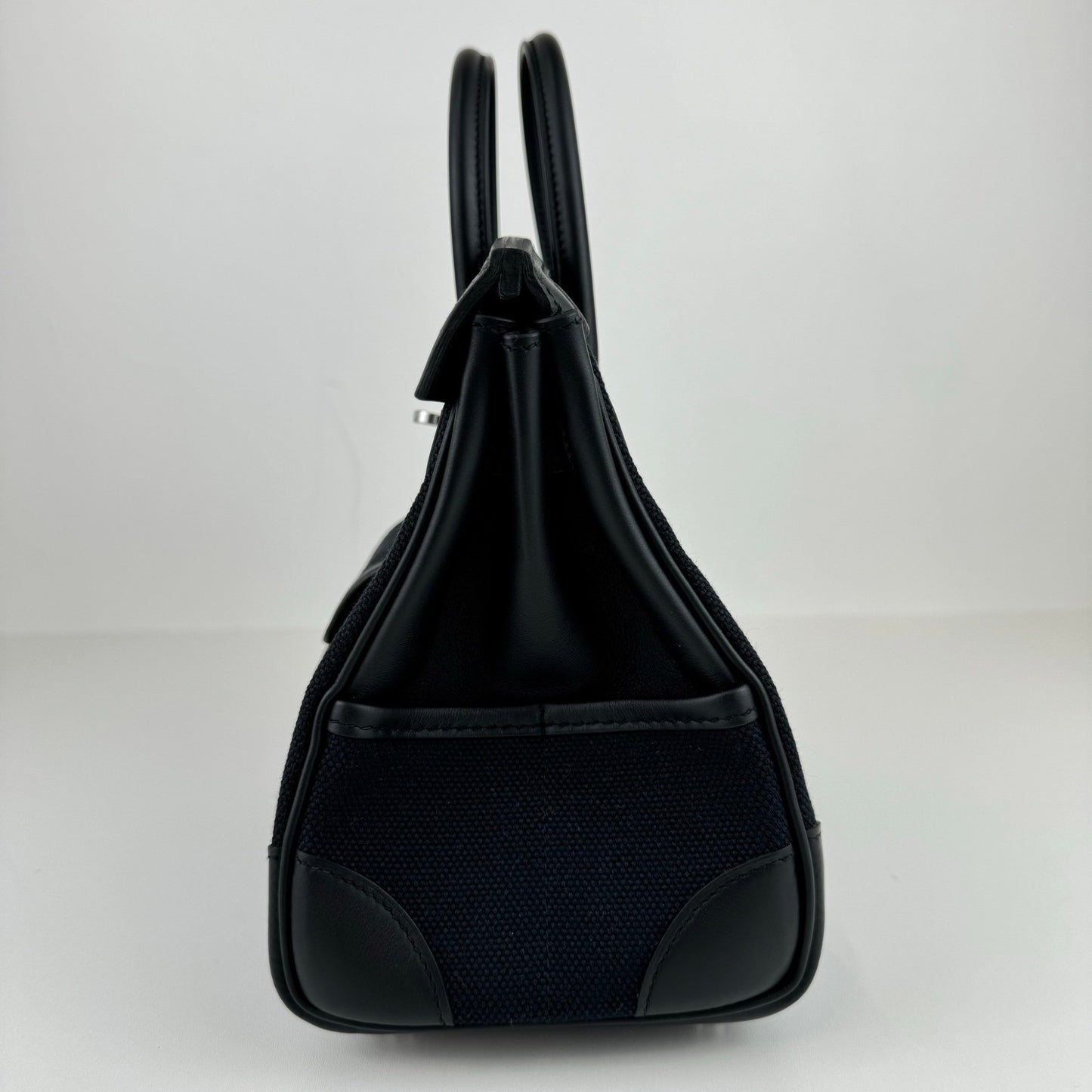 Birkin25 Cargo バーキン25カーゴ Black ブラック PHW シルバー金具 Toile Goeland Canvas Veau Swift トワルゴエラン ヴォースイフトStamp-W W刻印