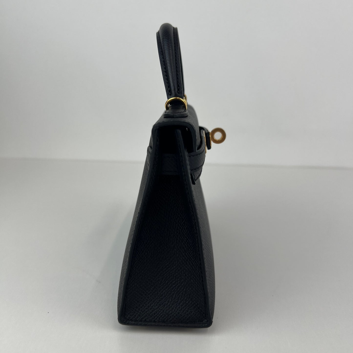 Mini kelly ミニケリー Black ブラック GHW ゴールド金具 Stamp-W W刻印 Epsom エプソン