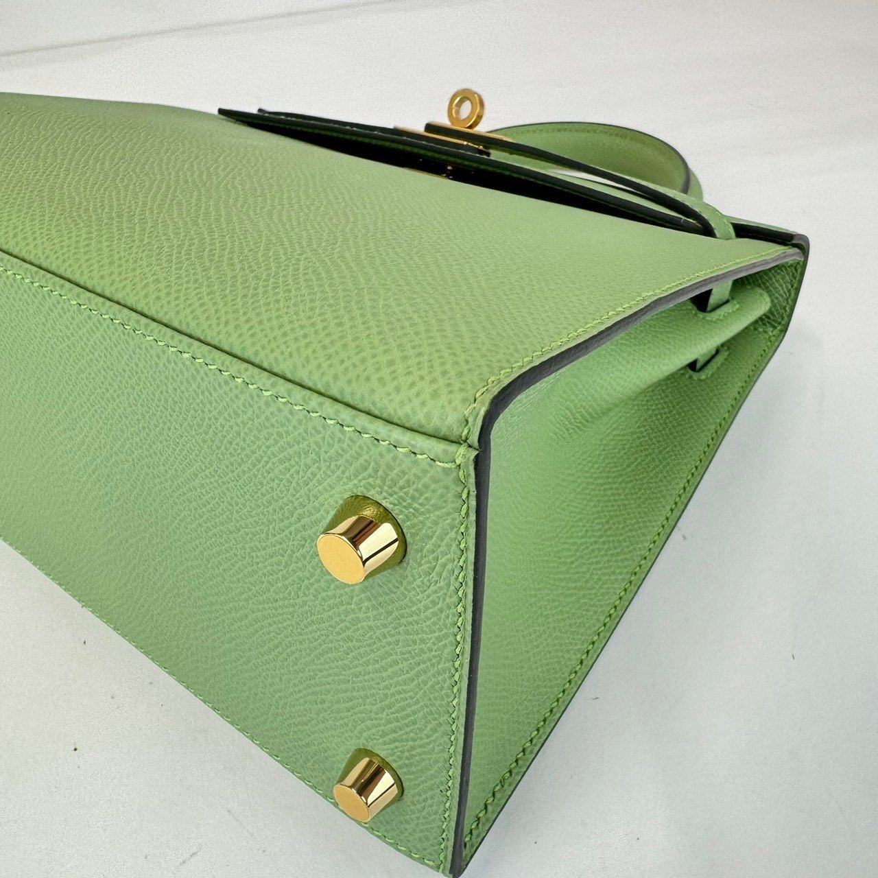 Kelly25 ケリー25 Vert Criquet ヴェールクリケット Epsom エプソン GHW ゴールド金具 Stamp-Y Y刻印