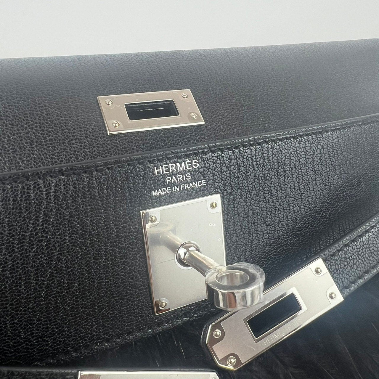 Kelly Elan feather ケリーエランフェザー Black ブラック Madame マダム PHW シルバー金具 Stamp-W W刻印