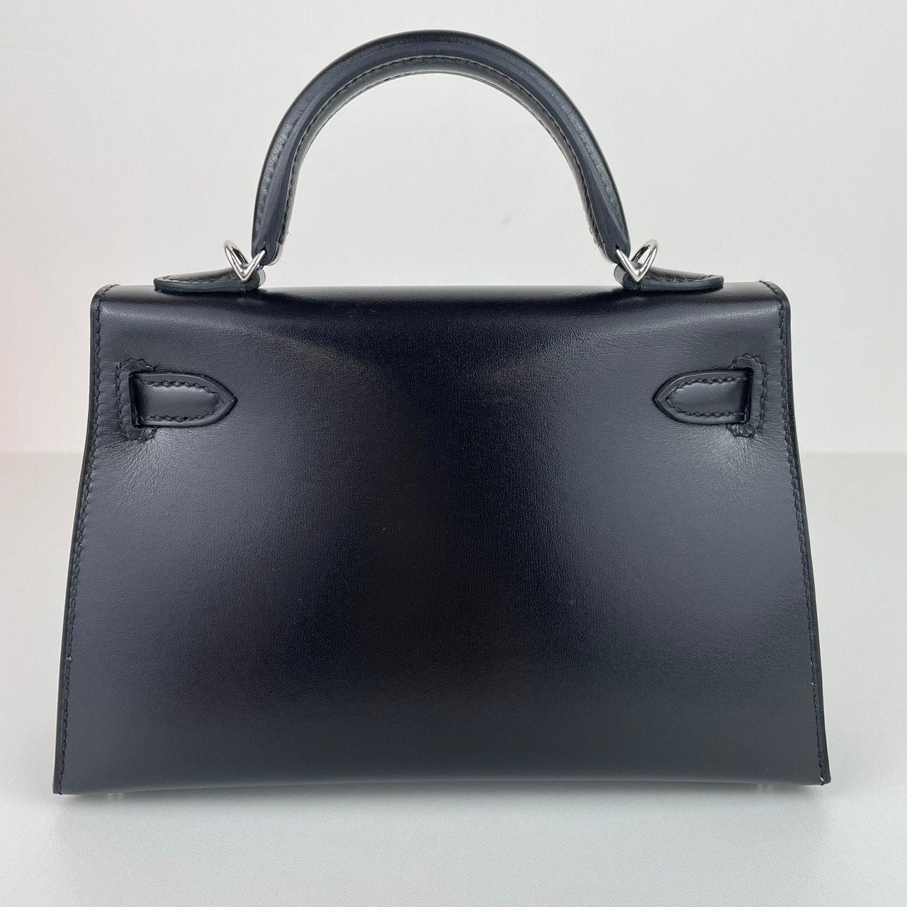 Mini Kelly Cloute ミニケリークローテ Black ブラック PHW シルバー金具 Boxcalf ボックスカーフ Stamp-W W刻印