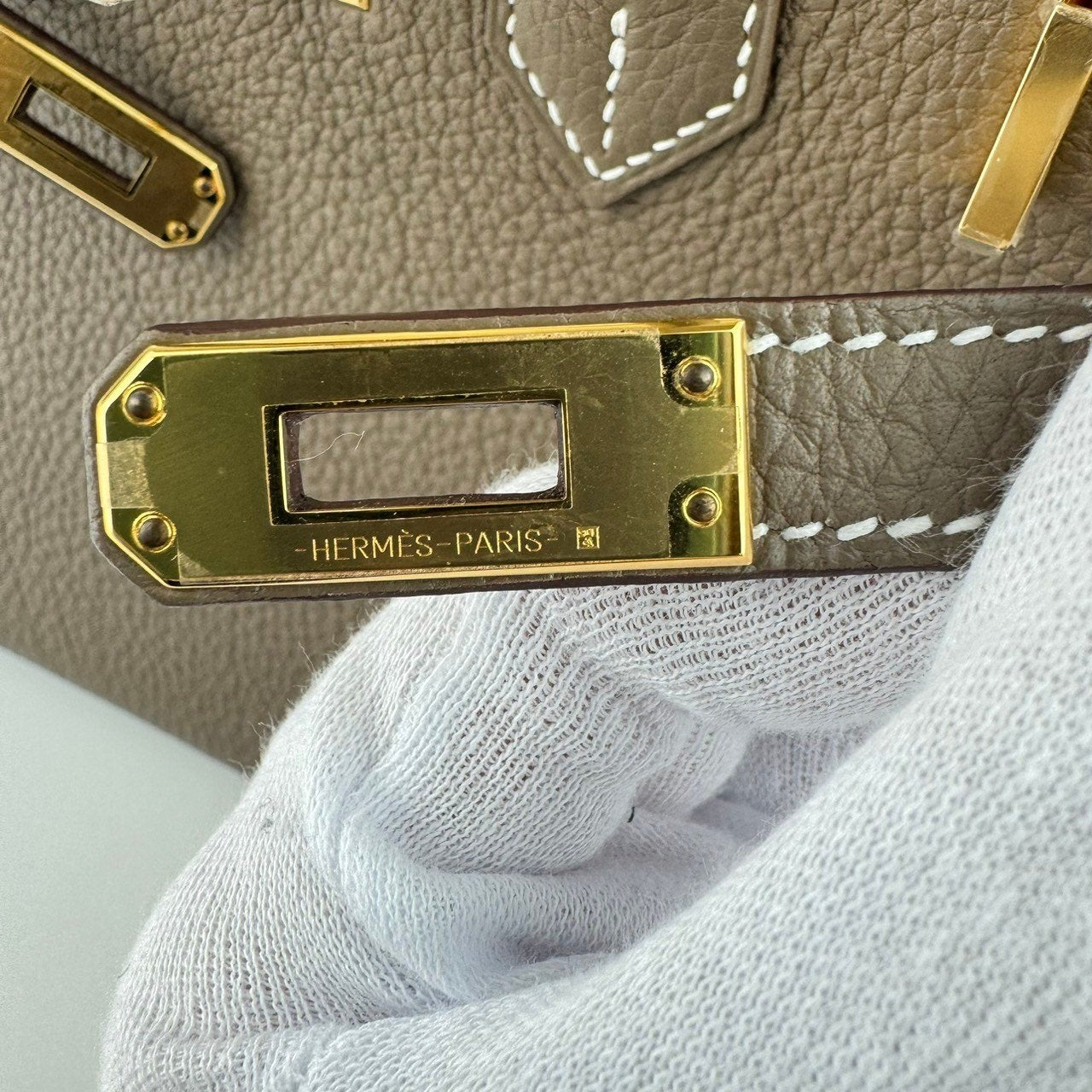Birkin25 バーキン25 Stamp-W W刻印 Togo トゴ Etoupe エトープ GHW ゴールド金具