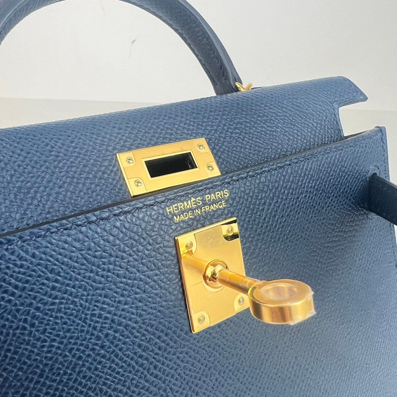 Mini kelly toricolor ミニケリートリコロール Bleu de presse/Black/Bleu indigo ブルードプリュス/ブラック/ブルーインディゴ GHW ゴールド金具 Epsom エプソン B刻印 Stamp-B
