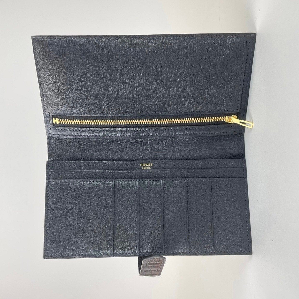 Bearn soufflet べアンスフレ Black ブラック Crocodile クロコダイル B刻 長財布