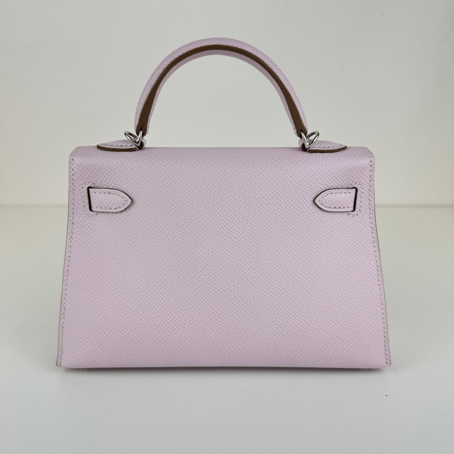 Mini kelly ミニケリー Mauve pale モーヴペール PHW シルバー金具 Stamp-W W刻 Epsom エプソン