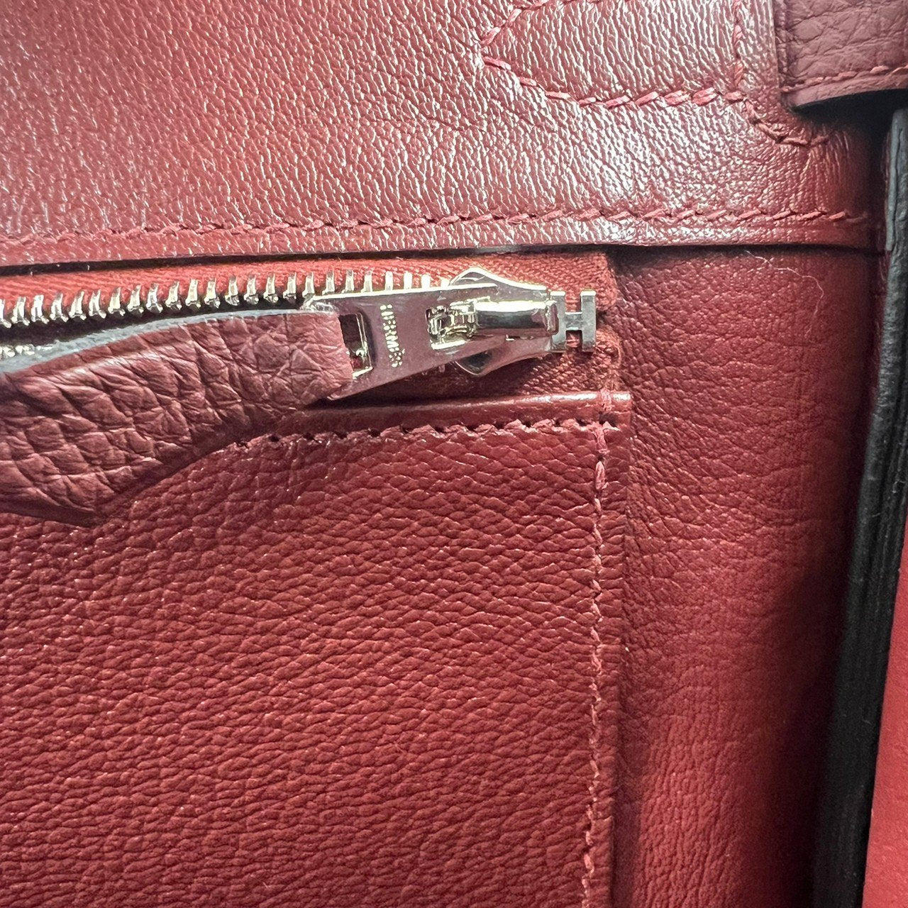 Birkin25 バーキン25 Rouge H ルージュアッシュ Togo トゴ PHW シルバー金具 Stamp-W W刻印