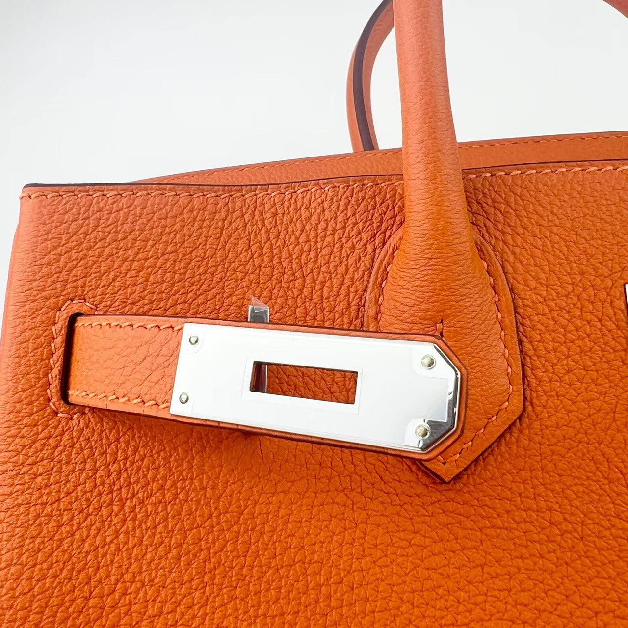 Birkin30 バーキン30 Orange オレンジ PHW シルバー金具 Togo トゴ Stamp-W W刻印