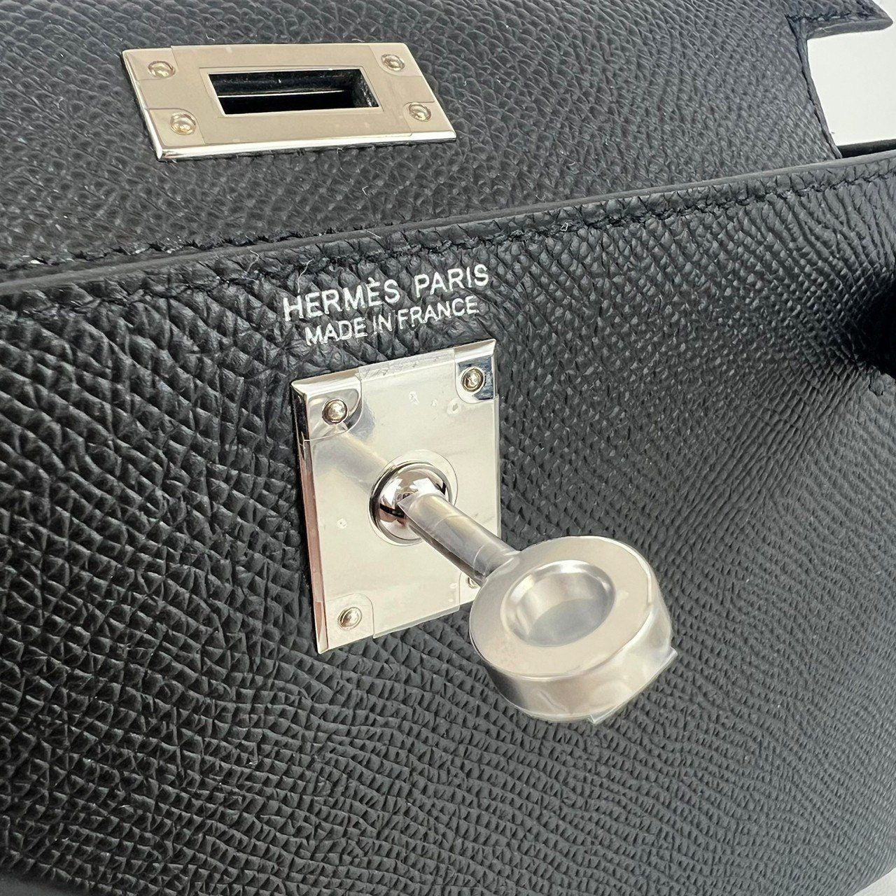 Mini kelly ミニケリー Stamp-B B刻印 Epaom エプソン Black ブラック PHW シルバー金具 2WAYバッグ ショルダーバッグ ハンドバッグ