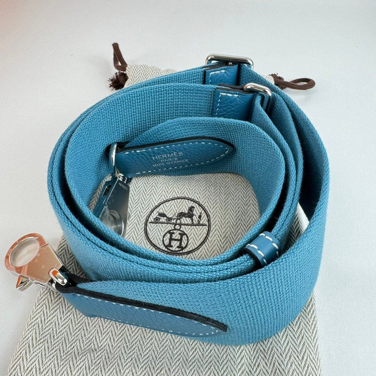 Kelly42 maxi ケリー42 Stamp-B B刻印 Blue jean ブルージーン PHW シルバー金具 Togo トゴ