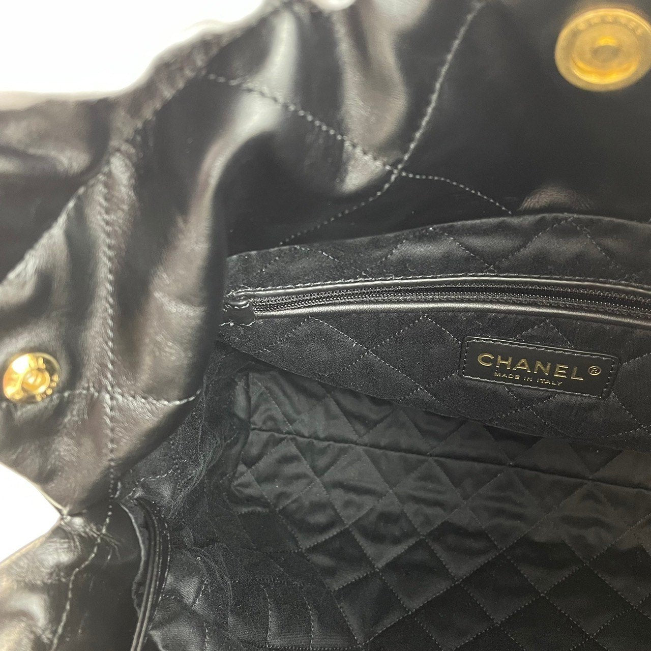 CHANEL22 シャネル22 Black ブラック GHW ゴールド金具 レディース チェーンバッグ