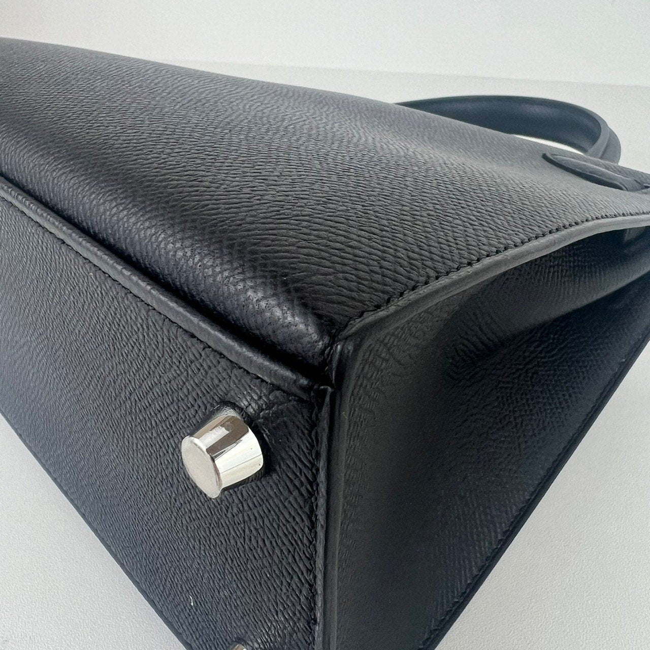 Kelly25 ケリー25 Black ブラック PHW シルバー金具 Epsom エプソン Stamp-W W刻印