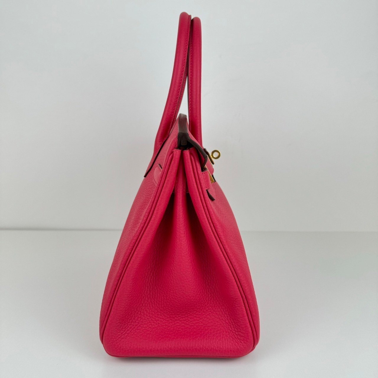 Birkin30 バーキン30 Rose extreme ローズエクストリーム Clemence クレマンス GHW ゴールド金具 Stamp-D D刻印