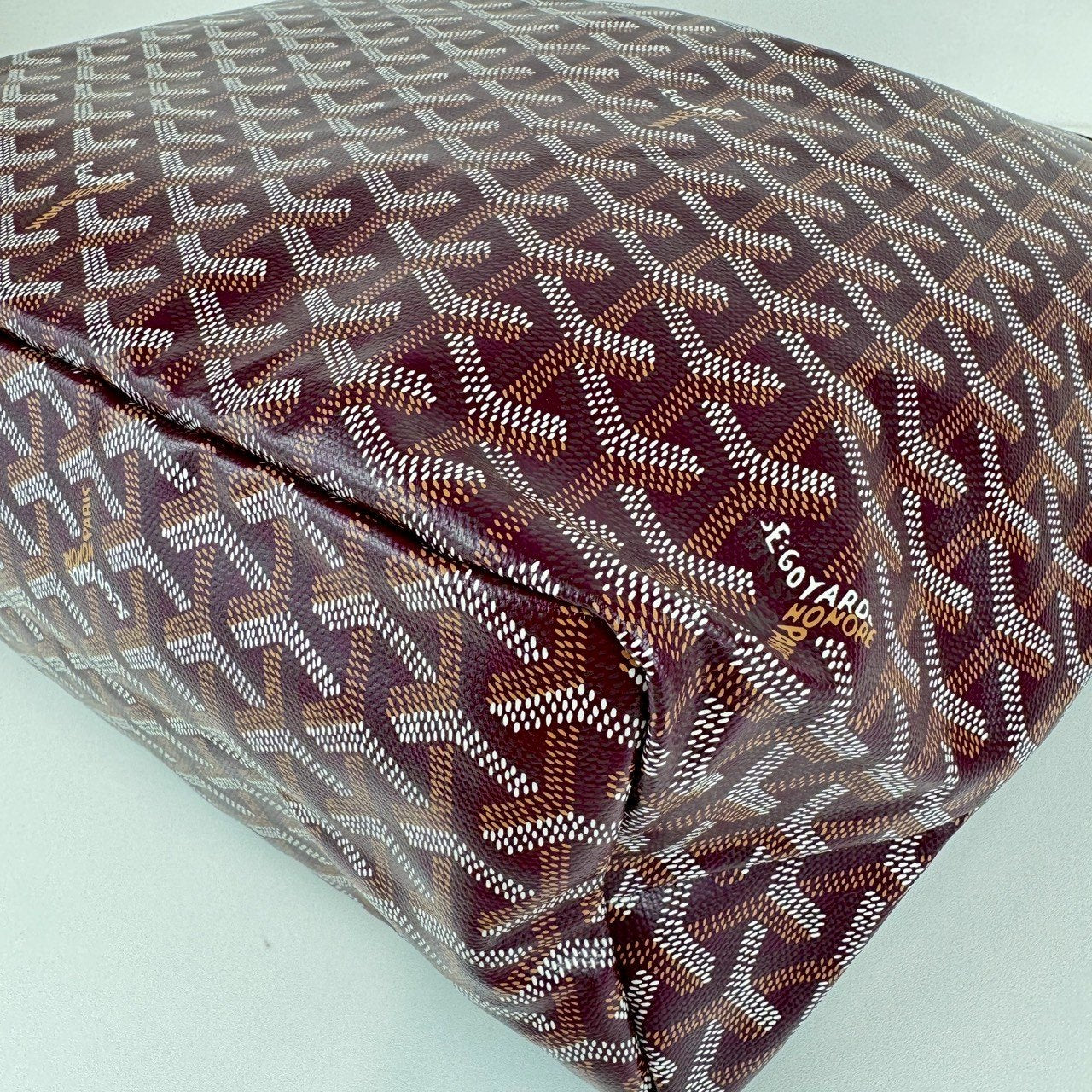 サンルイPM ボルドー ゴヤールディンキャンバス/シュヴロッシュカーフスキン