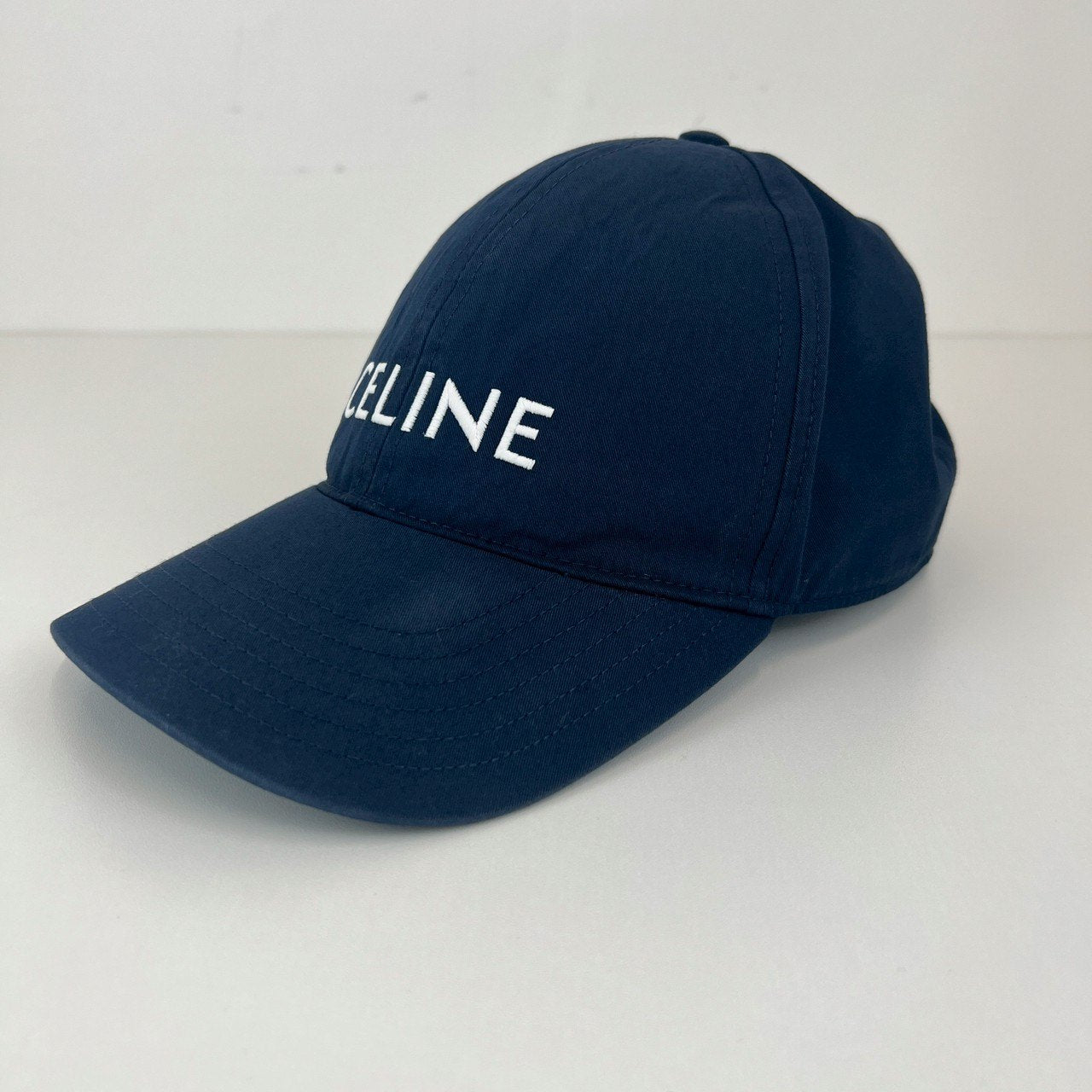 CELINE セリーヌ ベースボールキャップ 綿100% ネイビー