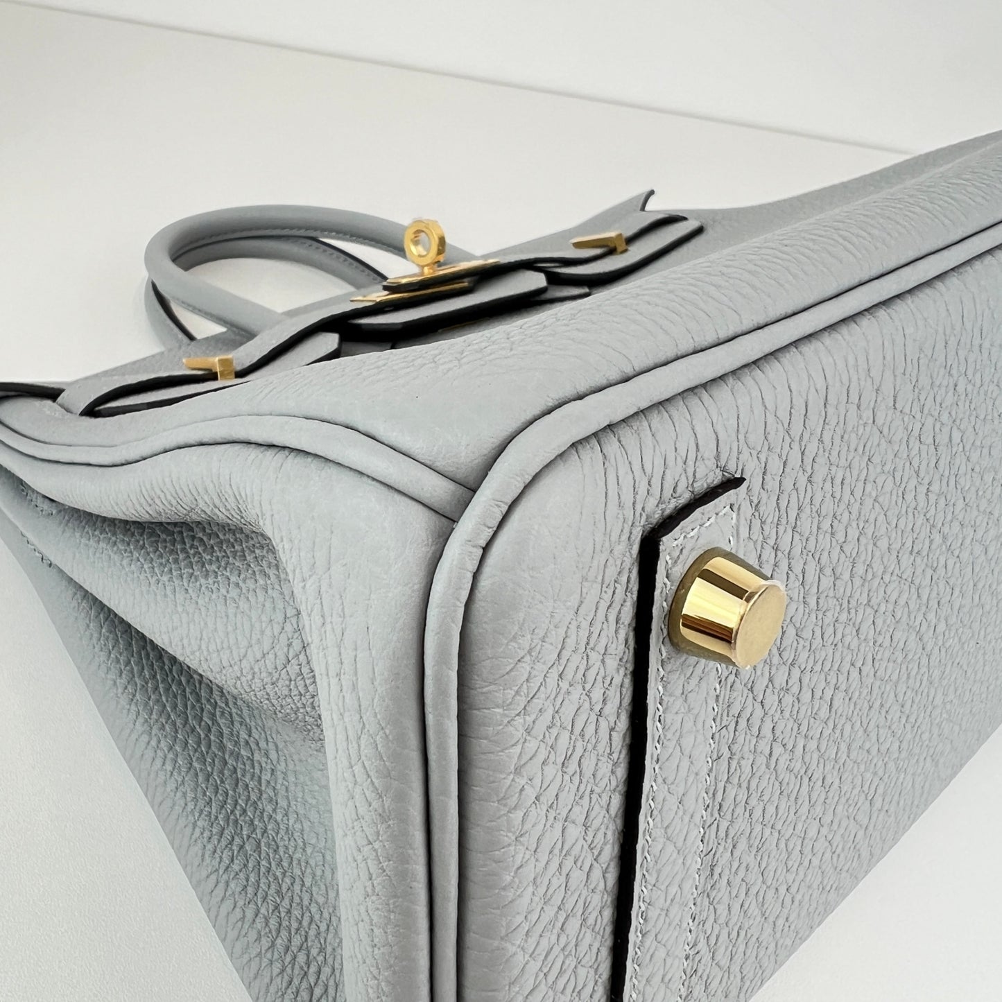 Birkin25 バーキン25 Blue glacier ブルーグラシエ GHW ゴールド金具 Stamp-W W刻印 Togo トゴ ハンドバッグ