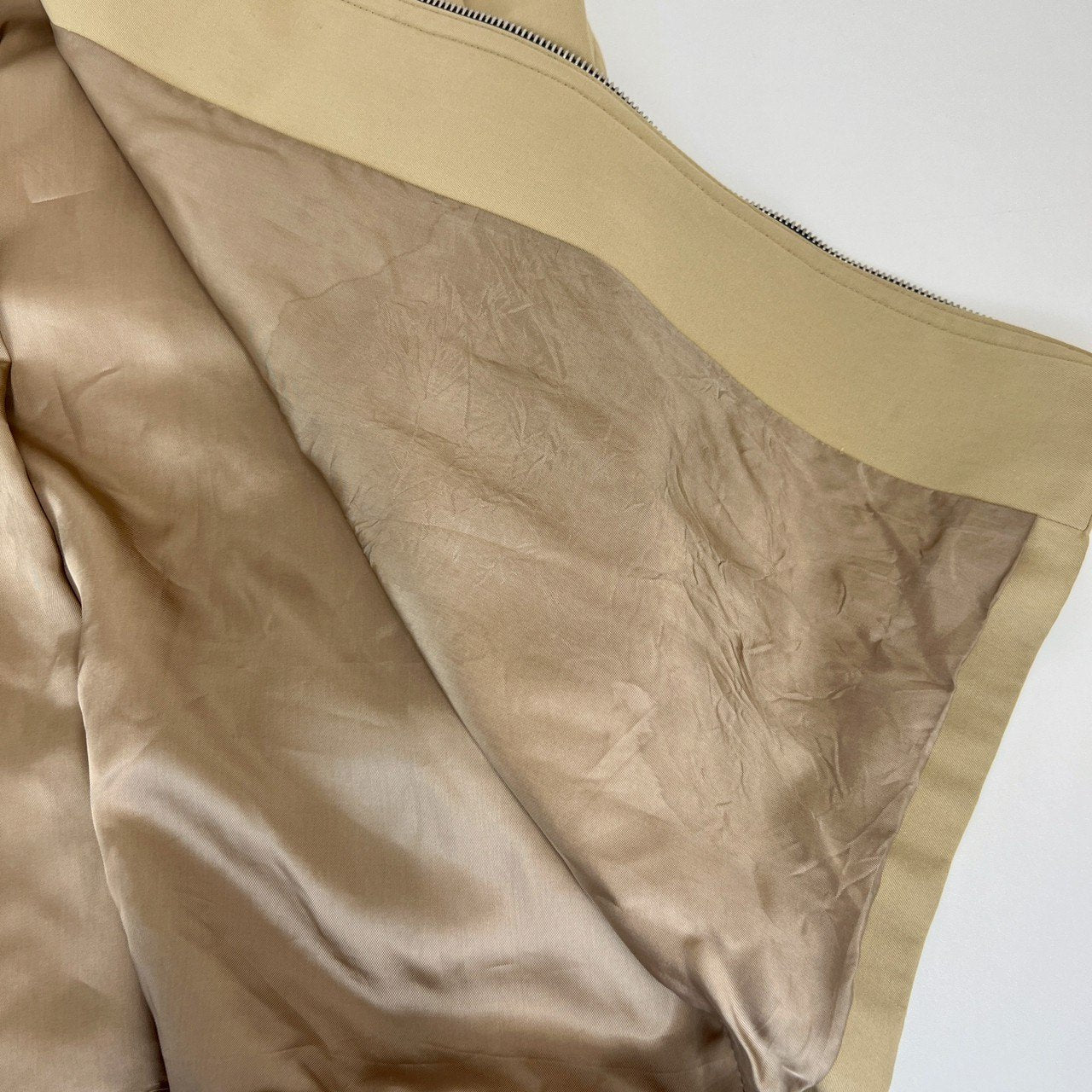 ジップアップトレンチコート beige ベージュ サイズ46