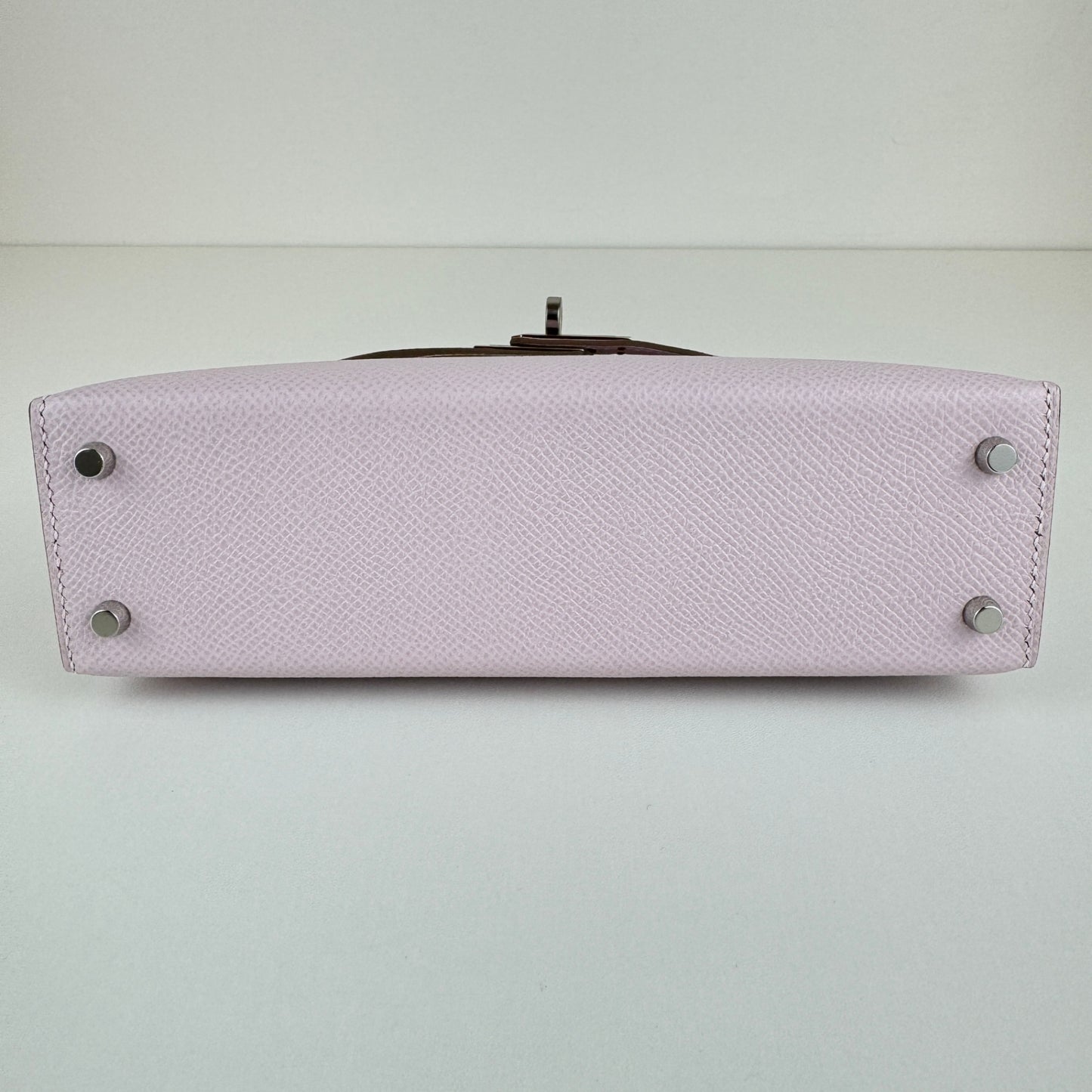 Mini kelly ミニケリー Mauve pale モーヴペール PHW シルバー金具 Stamp-W W刻 Epsom エプソン