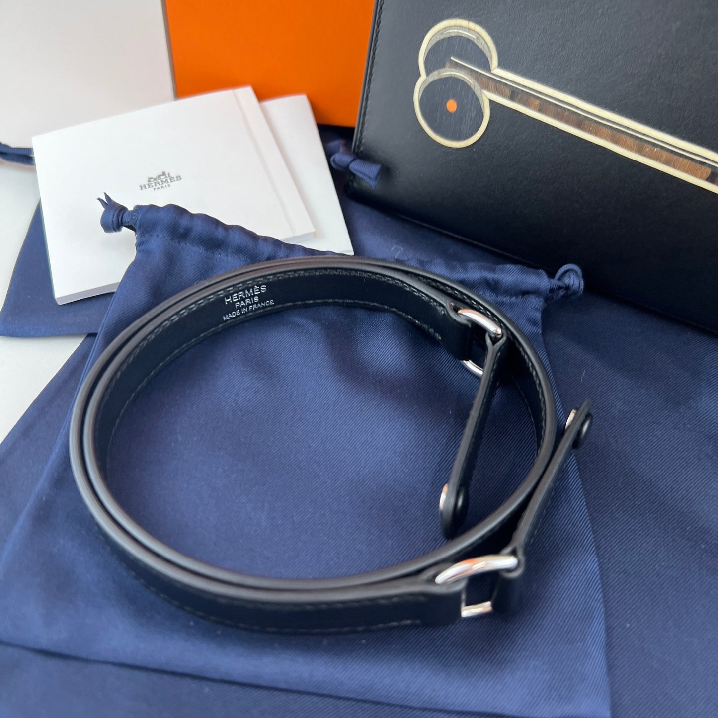 Hermès エルメス Kelly elan cheval de bois ケリーエラン シュヴァル ドゥ ボワ Stamp-W W刻印 Tadelakt タデラクト Black ブラック PHW シルバー金具
