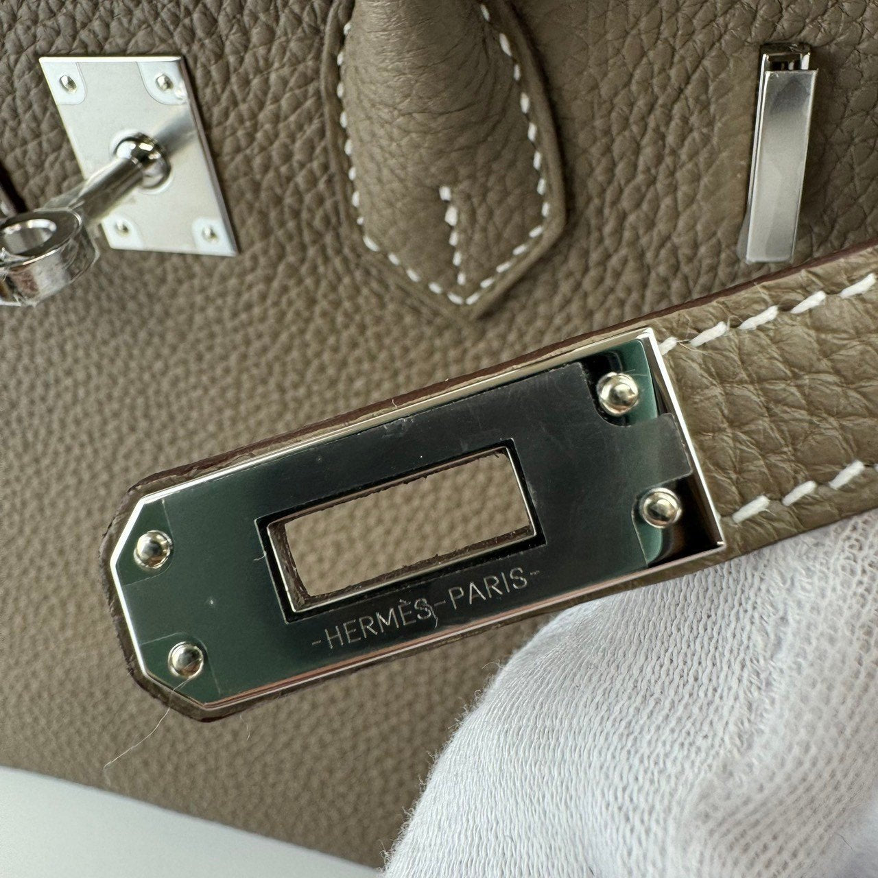 Birkin25 バーキン25 Etoupe エトープ Togo トゴ PHW シルバー金具 Stamp-W W刻印