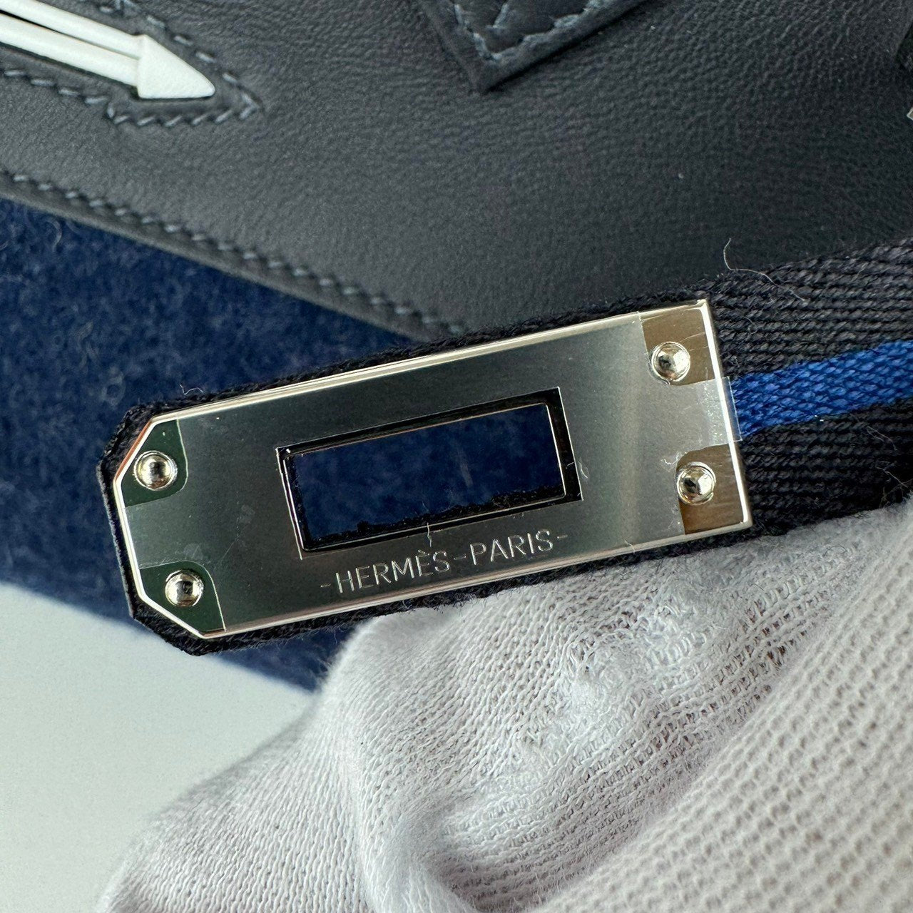 Birkin25 Go Team バーキン25 ゴーチーム Caban/Blue nuit/Black キャバン/ブルーニュイ/ブラック Swift スイフト PHW シルバー金具 Stamp-W W刻印