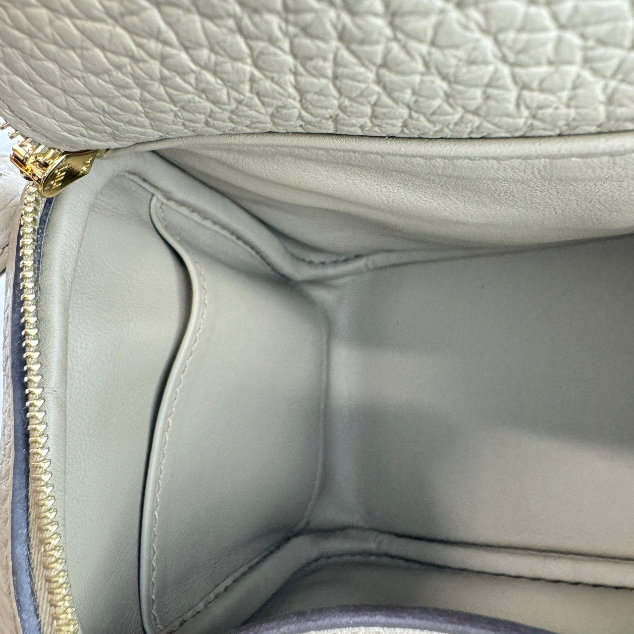 Lindy mini リンディミニ Beige Marfa ベージュマルファ GHW ゴールド金具 Clemence クレマンス W刻