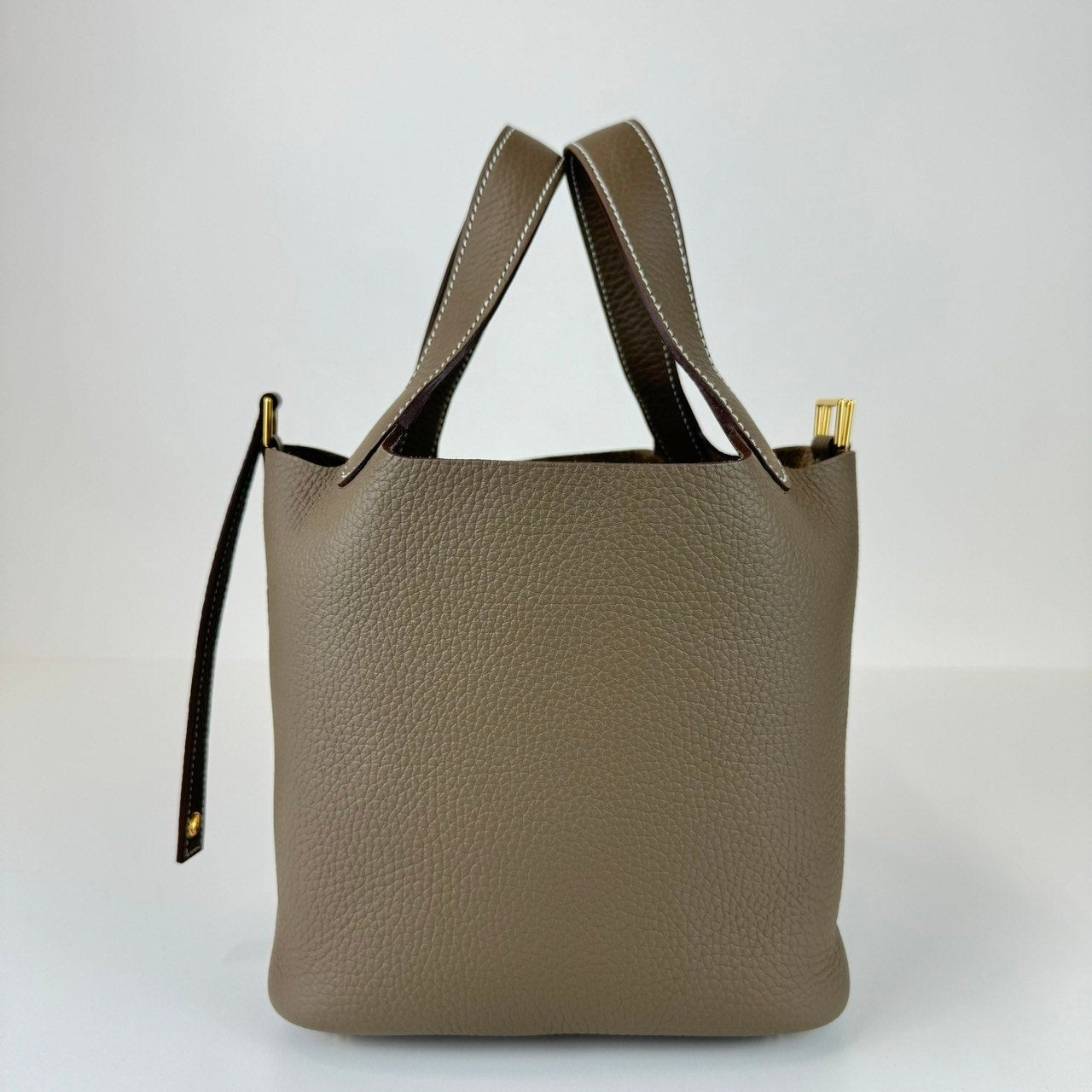 Picotin18 Picotin PM ピコタン18 Etoupe エトープ GHW ゴールド金具 Taurillon clemence トリヨンクレマンス